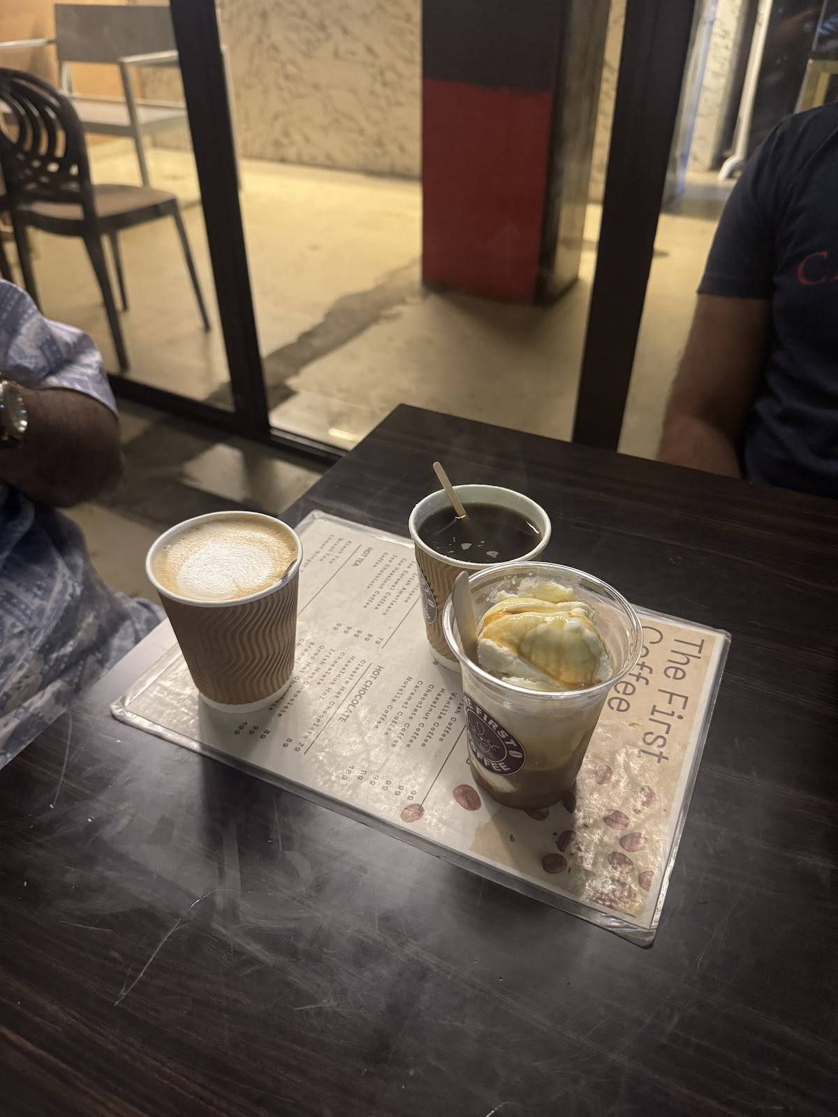 The First Coffee menu