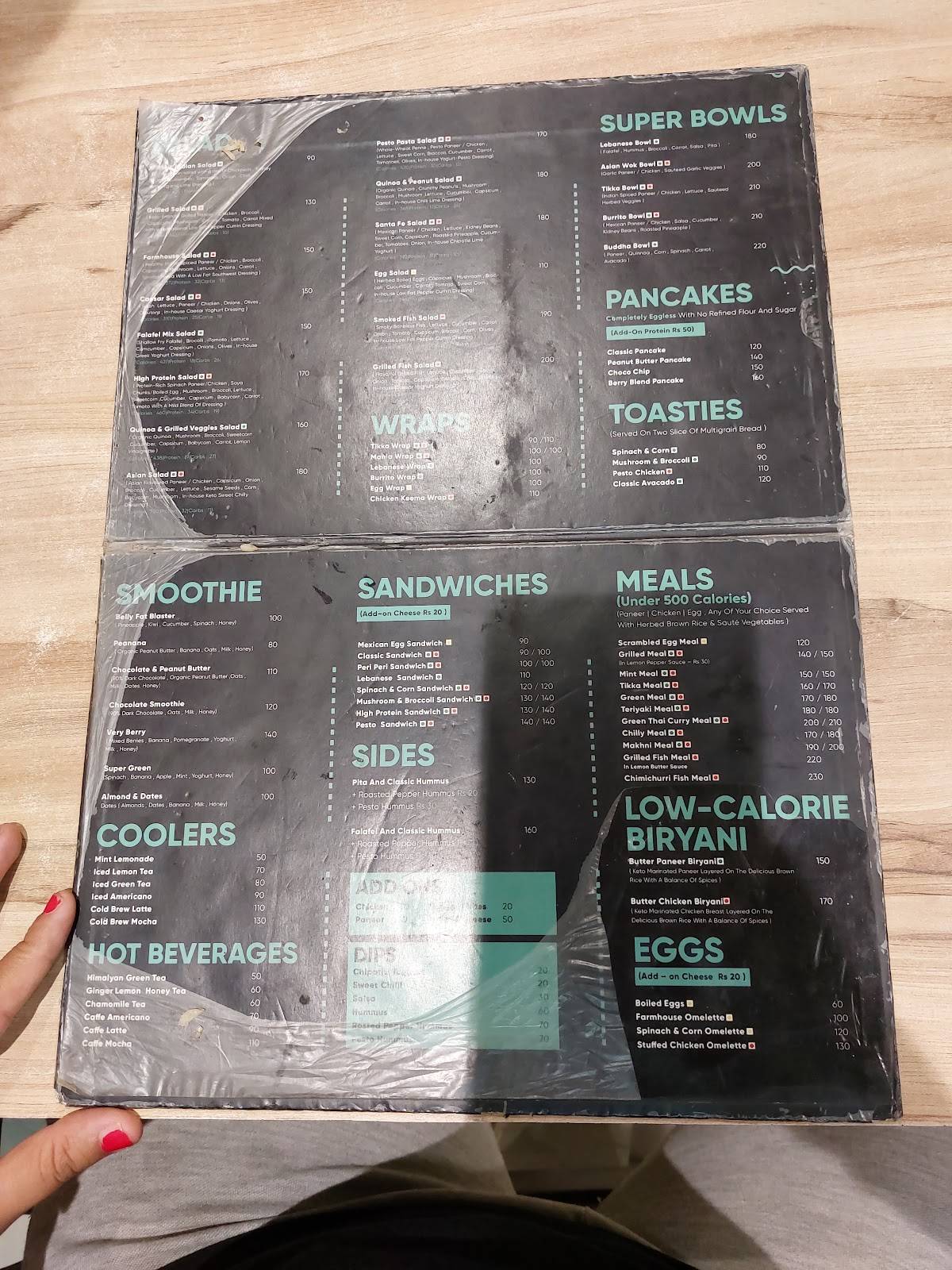 The Fit Kitchen Co. menu