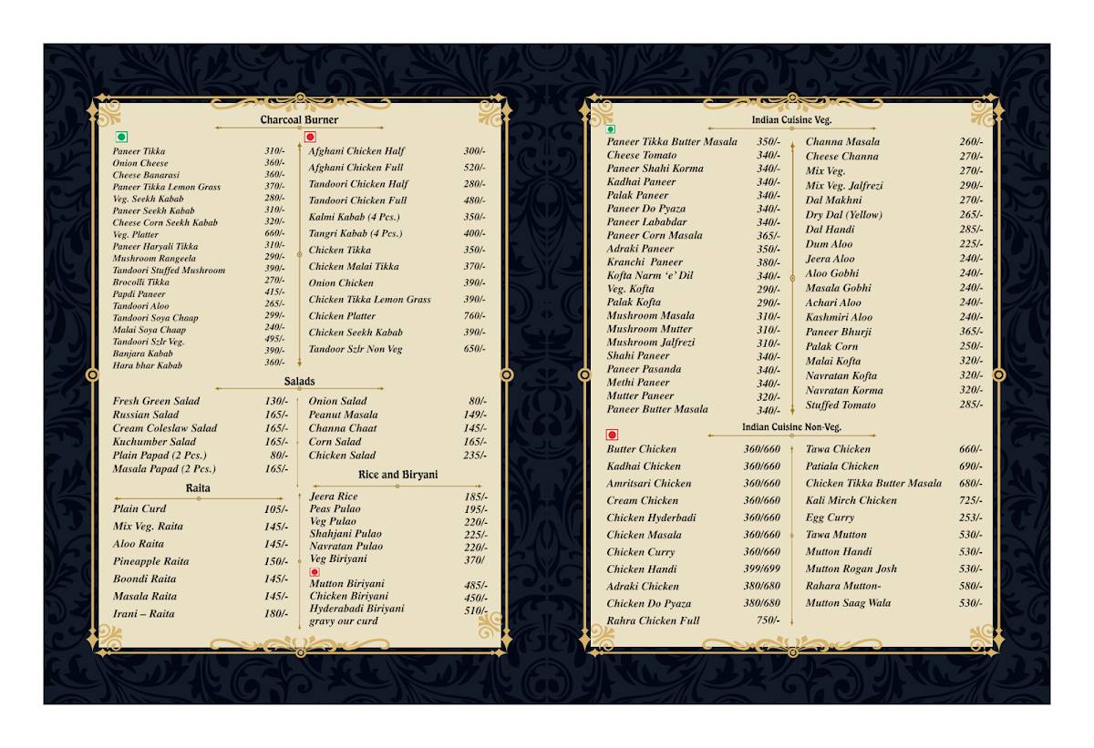The Food Court menu