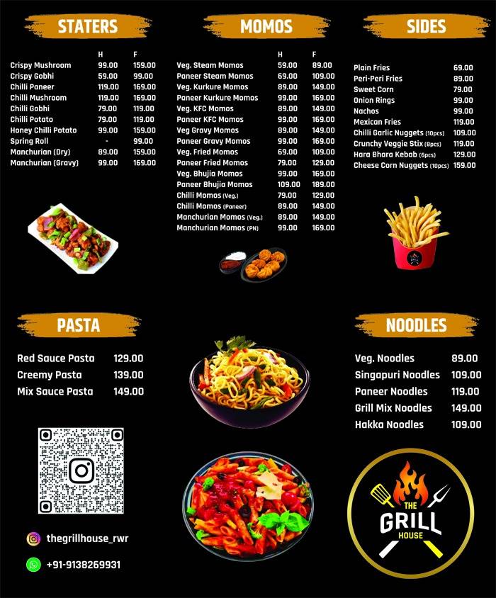 The Grill House menu