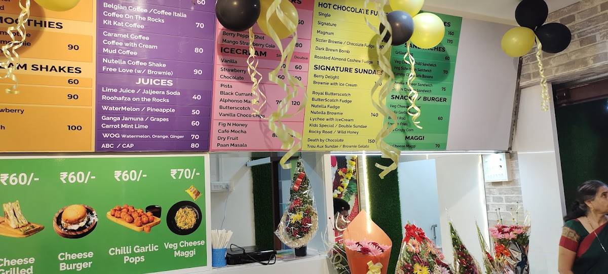 The Lassi Corner menu