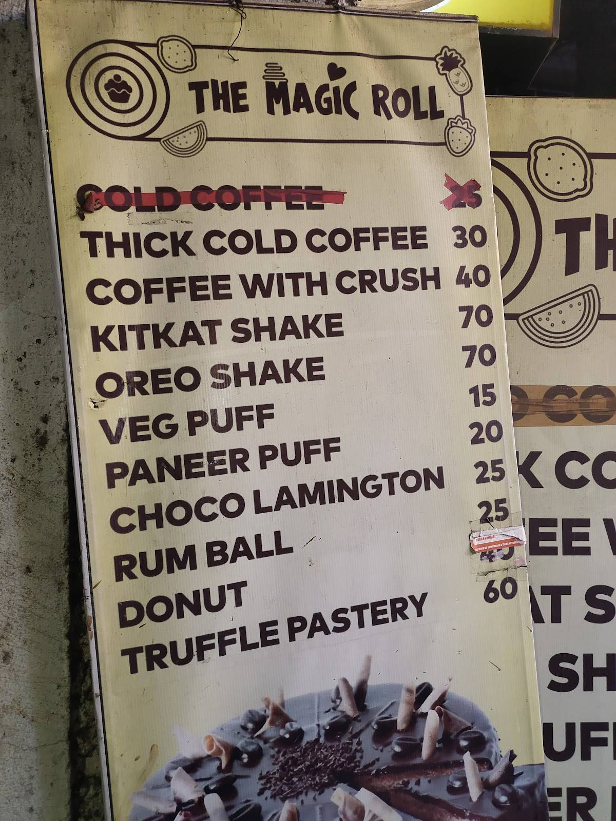 The Magic Roll menu