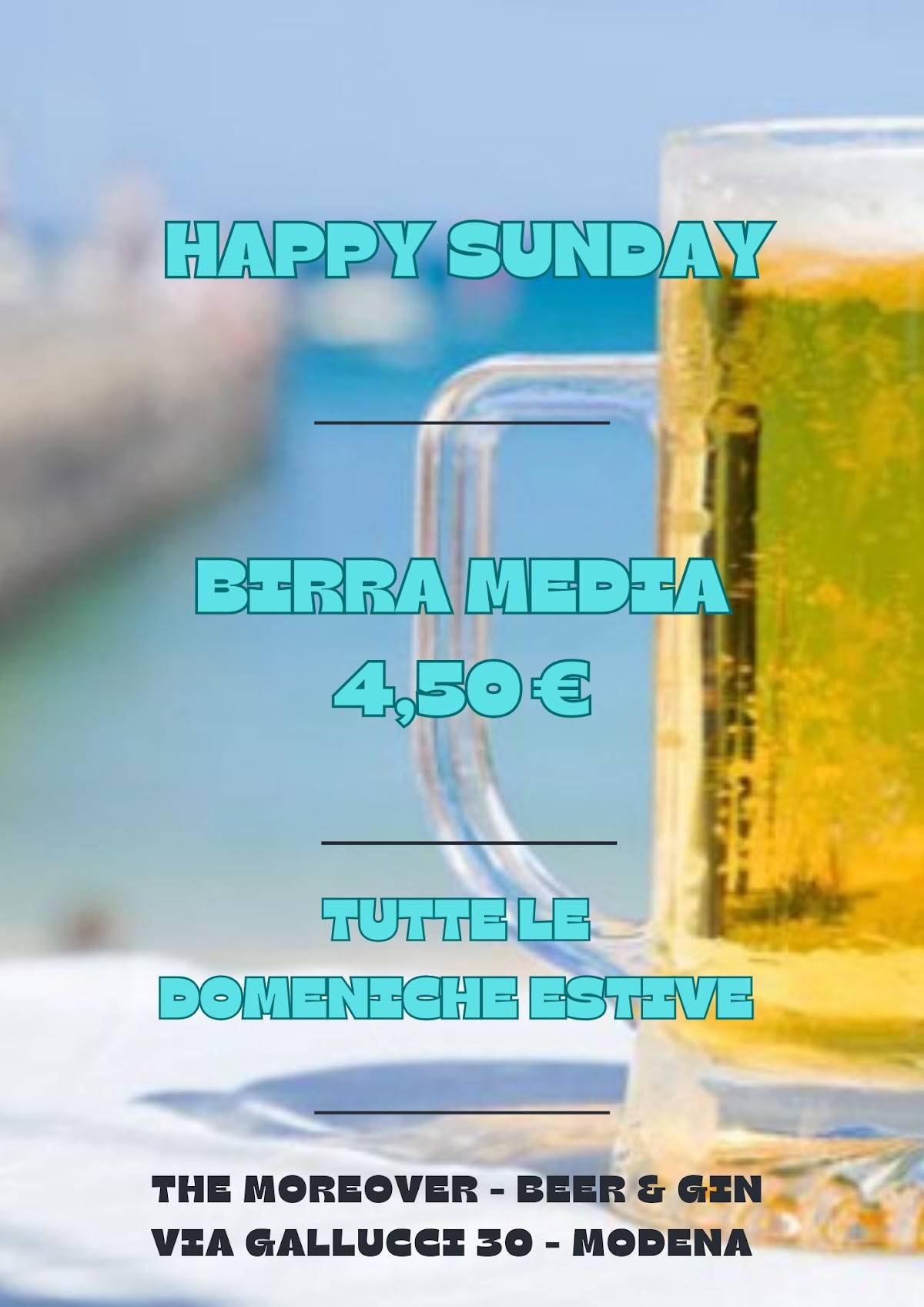 Menu de The Moreover