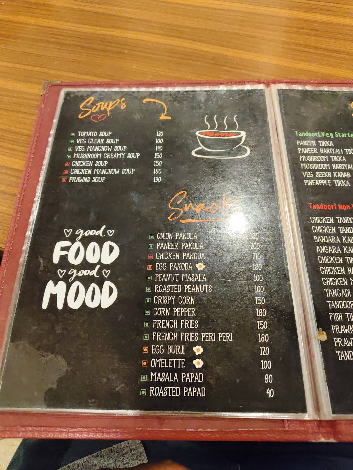 The Ocean Grill menu