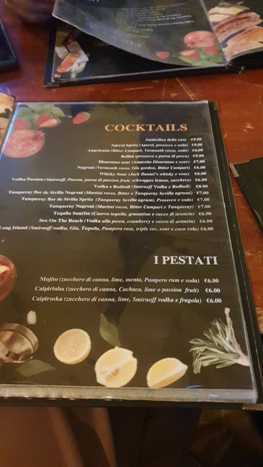 Menu di The Overbridge 