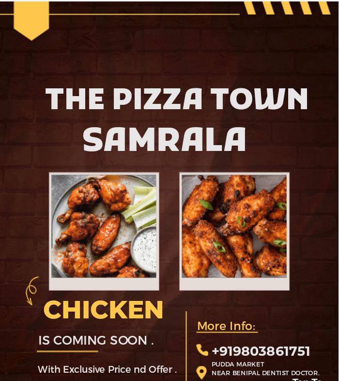 The Pizza Town Samrala menu