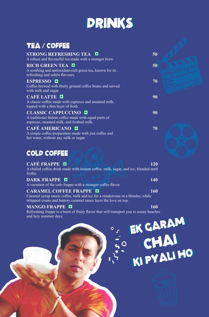 The Spice Affair - Kirani Ghat menu