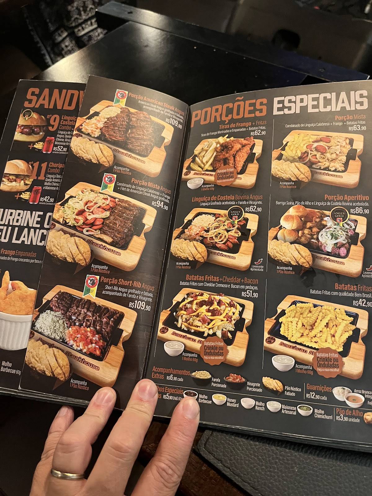 The Steak Factory cardápio