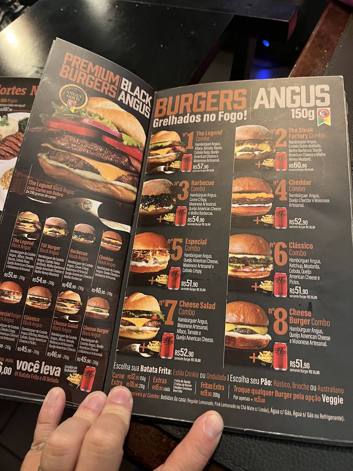 The Steak Factory cardápio