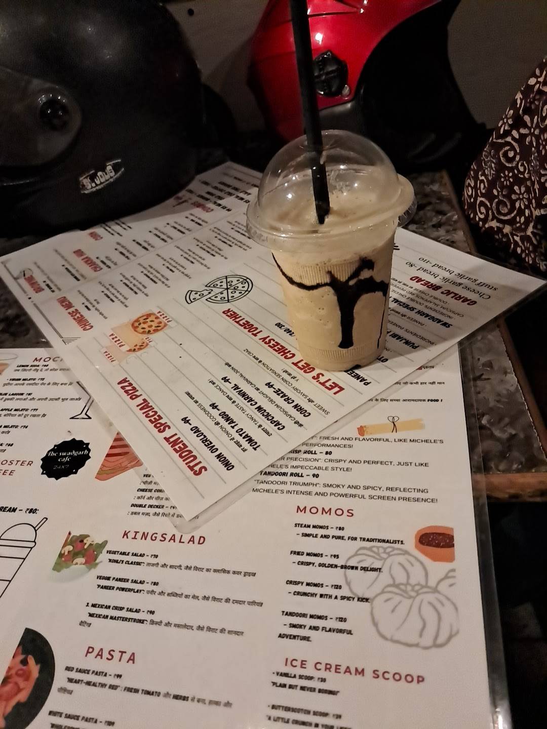 The Swadgarh Cafe menu