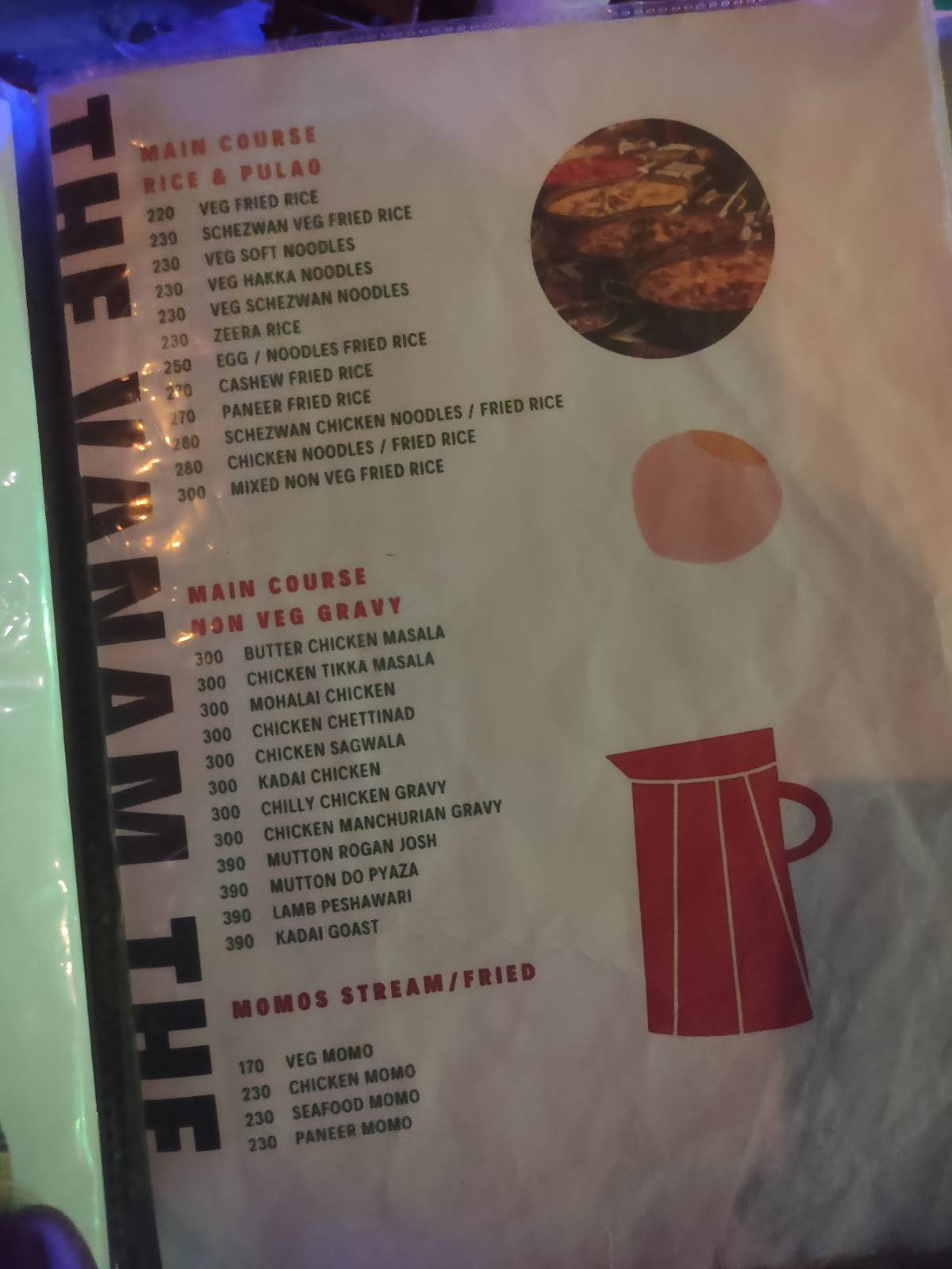 The Vanam Multi Cuisine Theme Restaurant menu