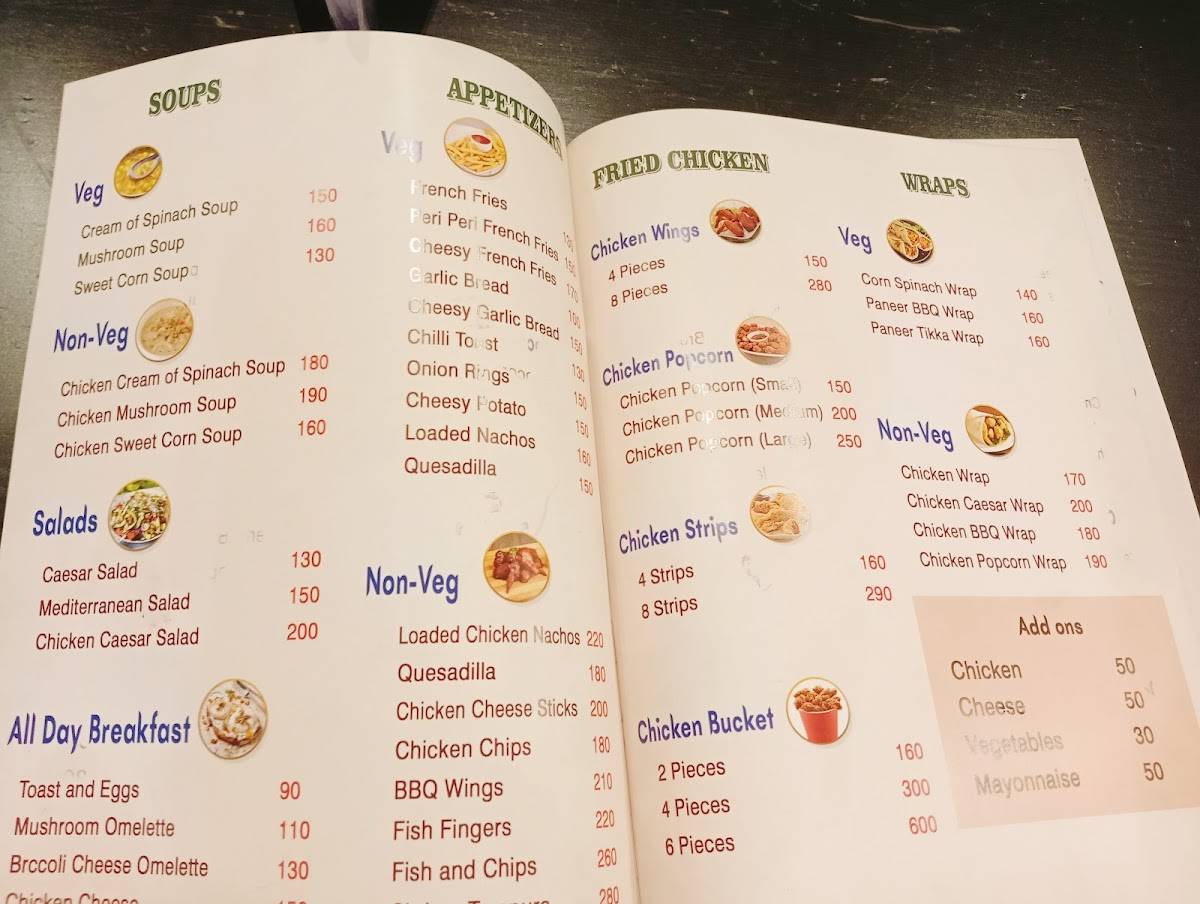 The Wagon Wheel menu