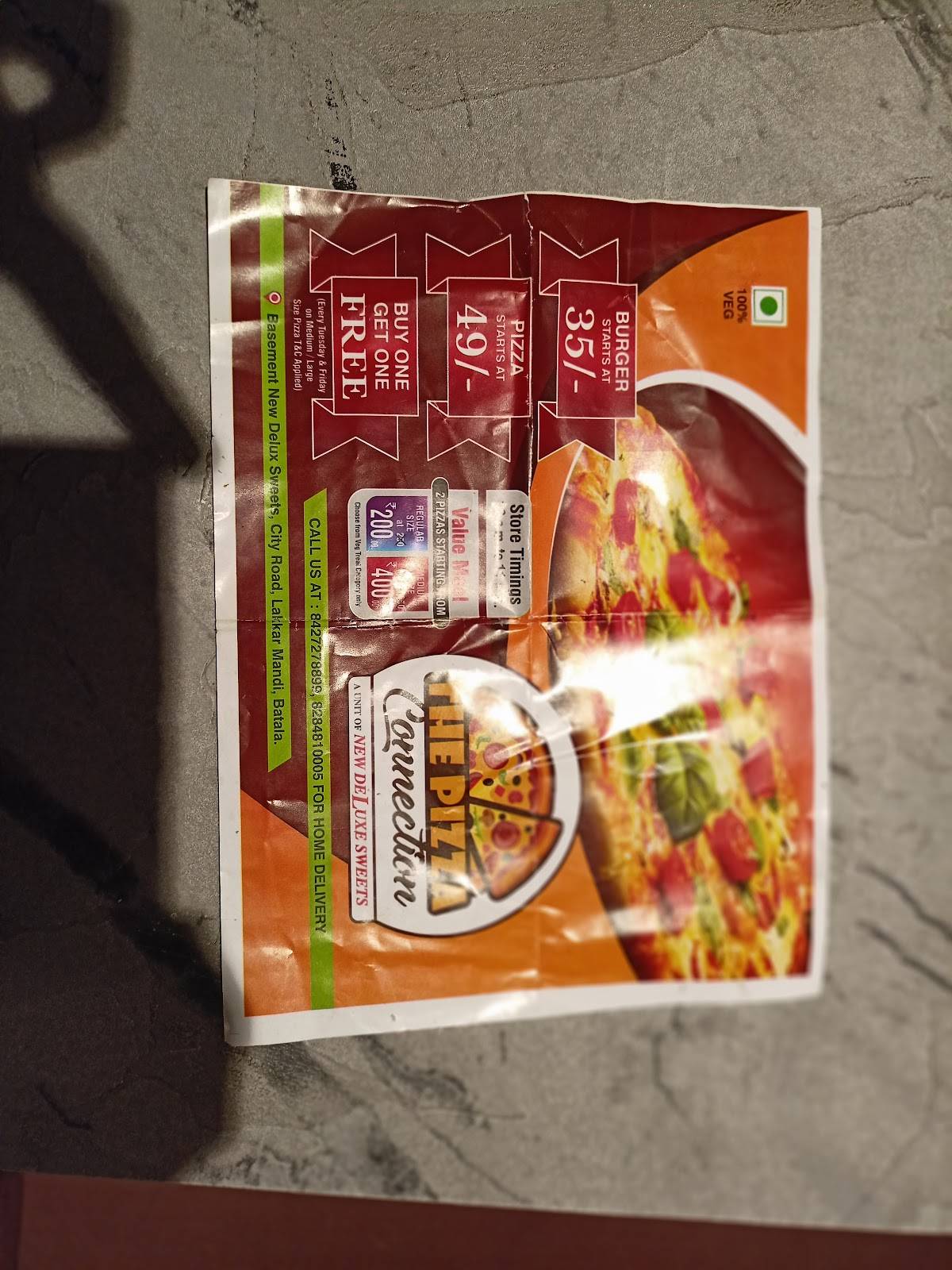 The pizza Connection menu