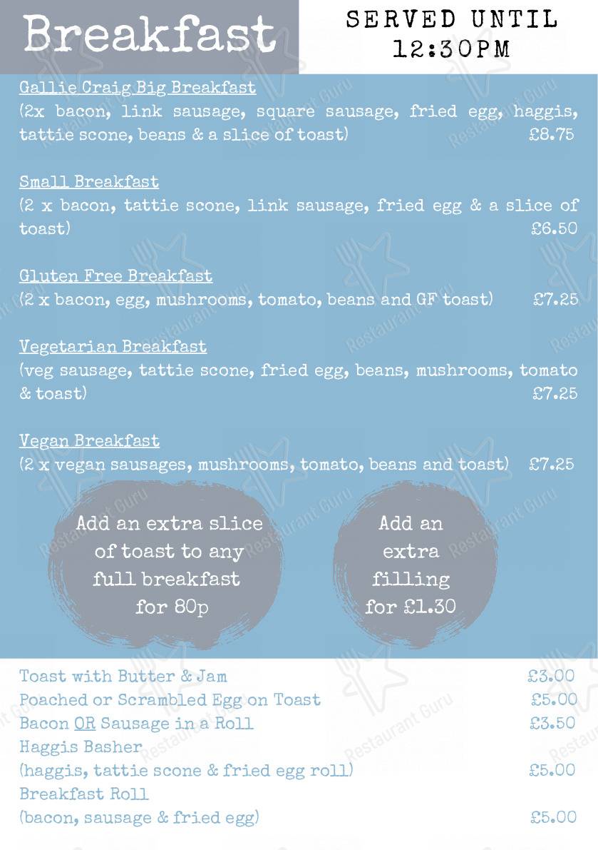 Menu at Tigh Na Mara Hotel restaurant, Sandhead