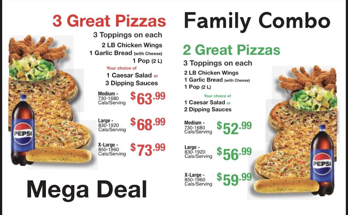 Menu de Tito's Pizza and Wings - Paris, ON
