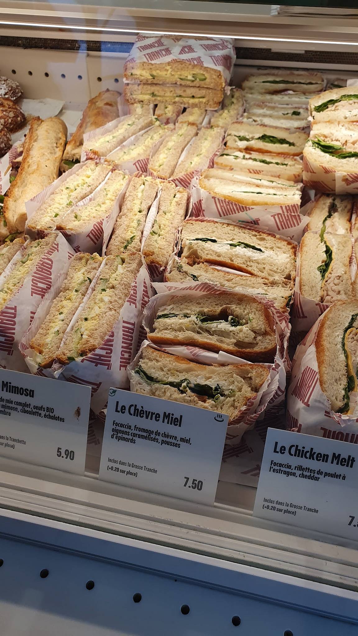 Menu de Boulangerie Tranché - Batignolles