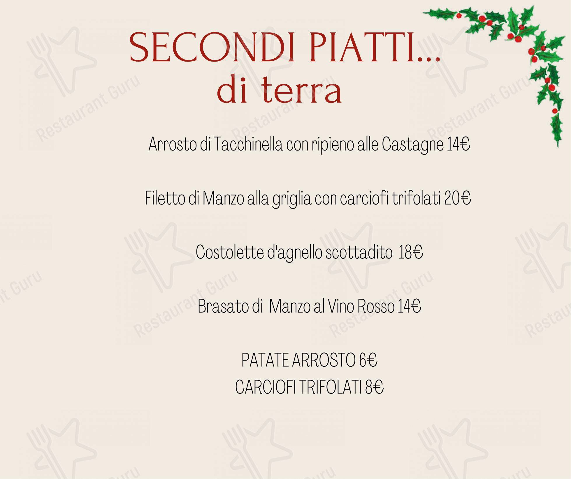 Menu di Trattoria L'Ocanda - Menu
