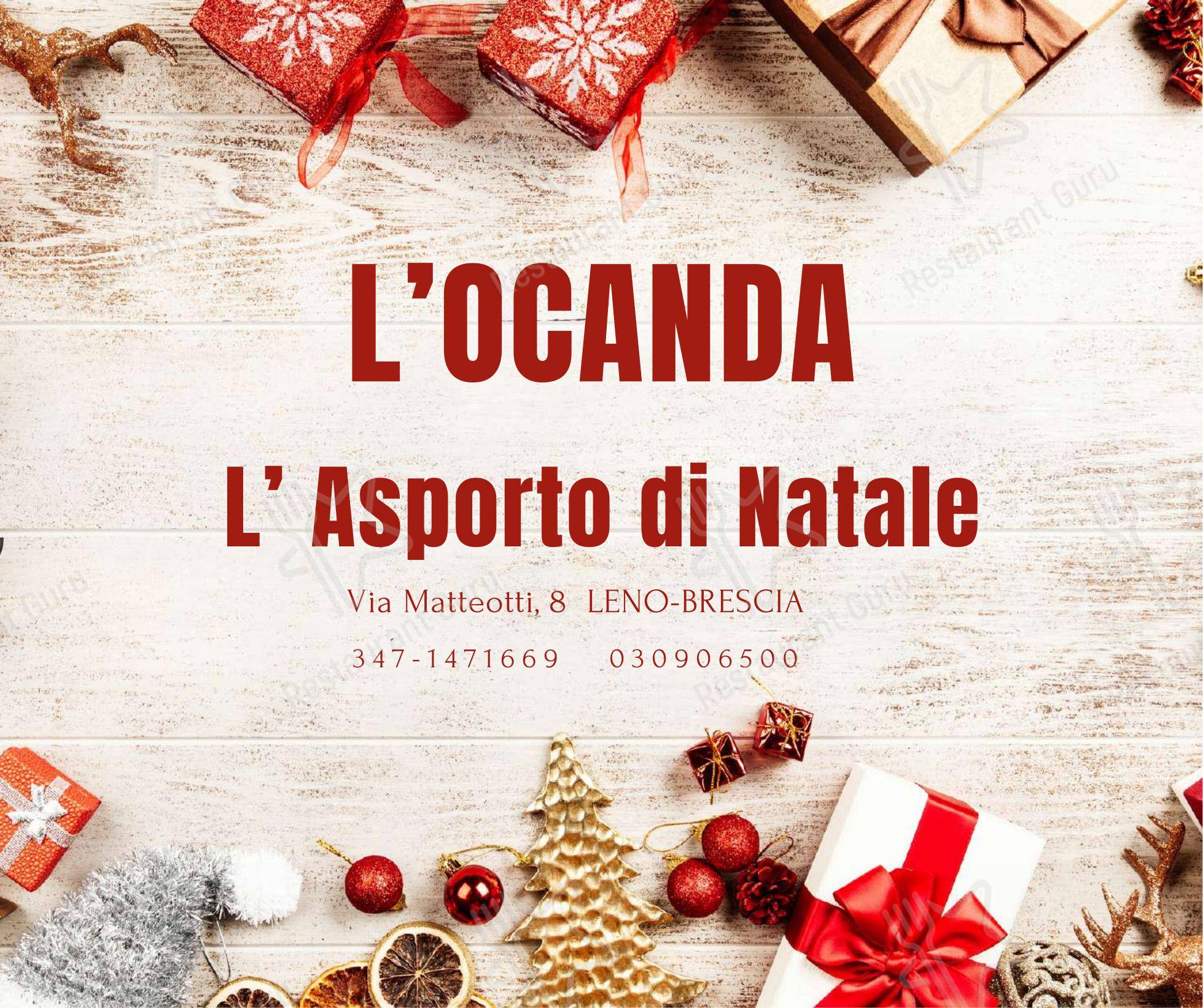 Menu per Trattoria L'Ocanda in Leno