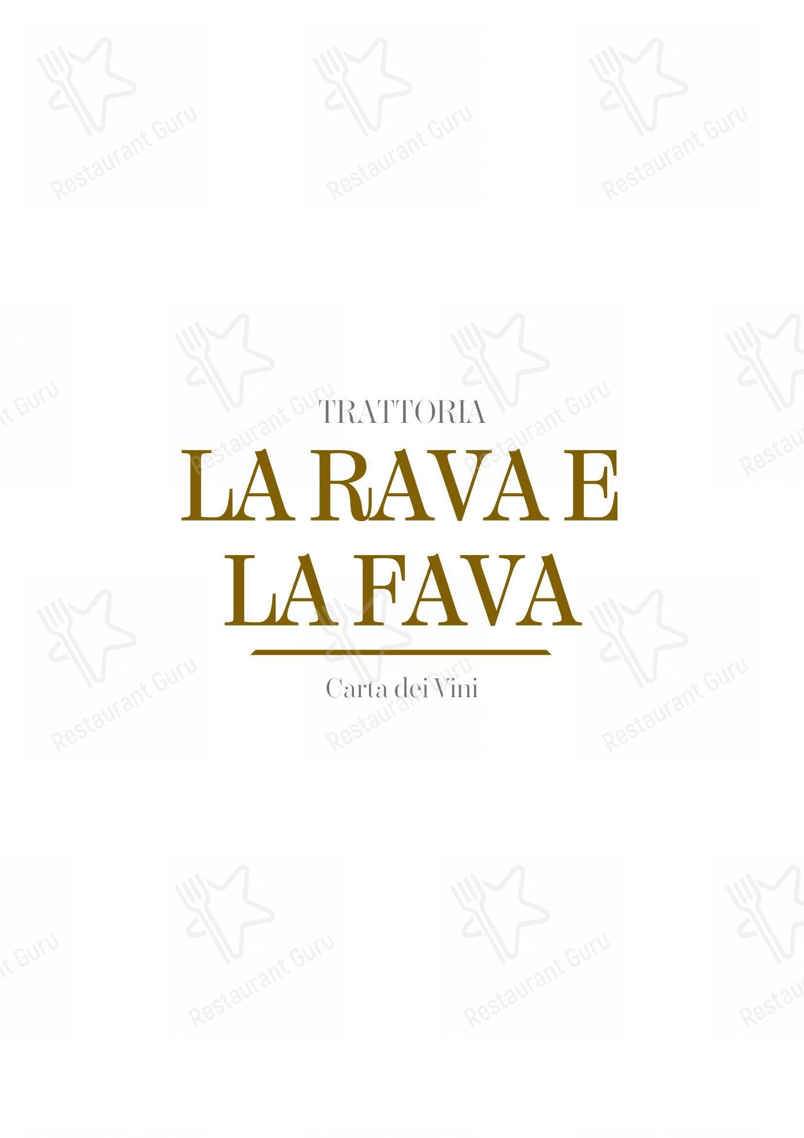 Trattoria La Rava e La Fava in Milano - Menu