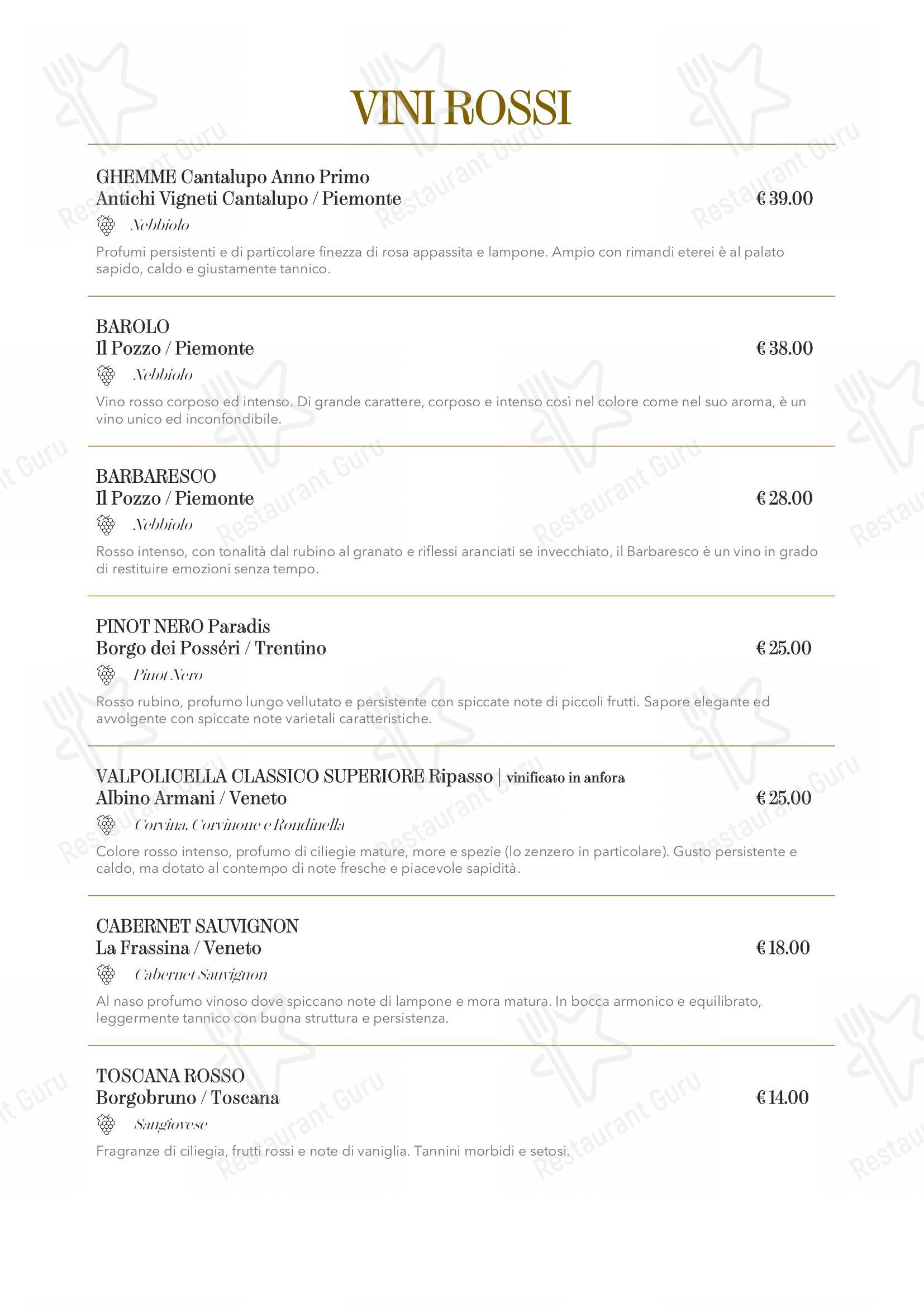 Menu per Trattoria La Rava e La Fava ristorante