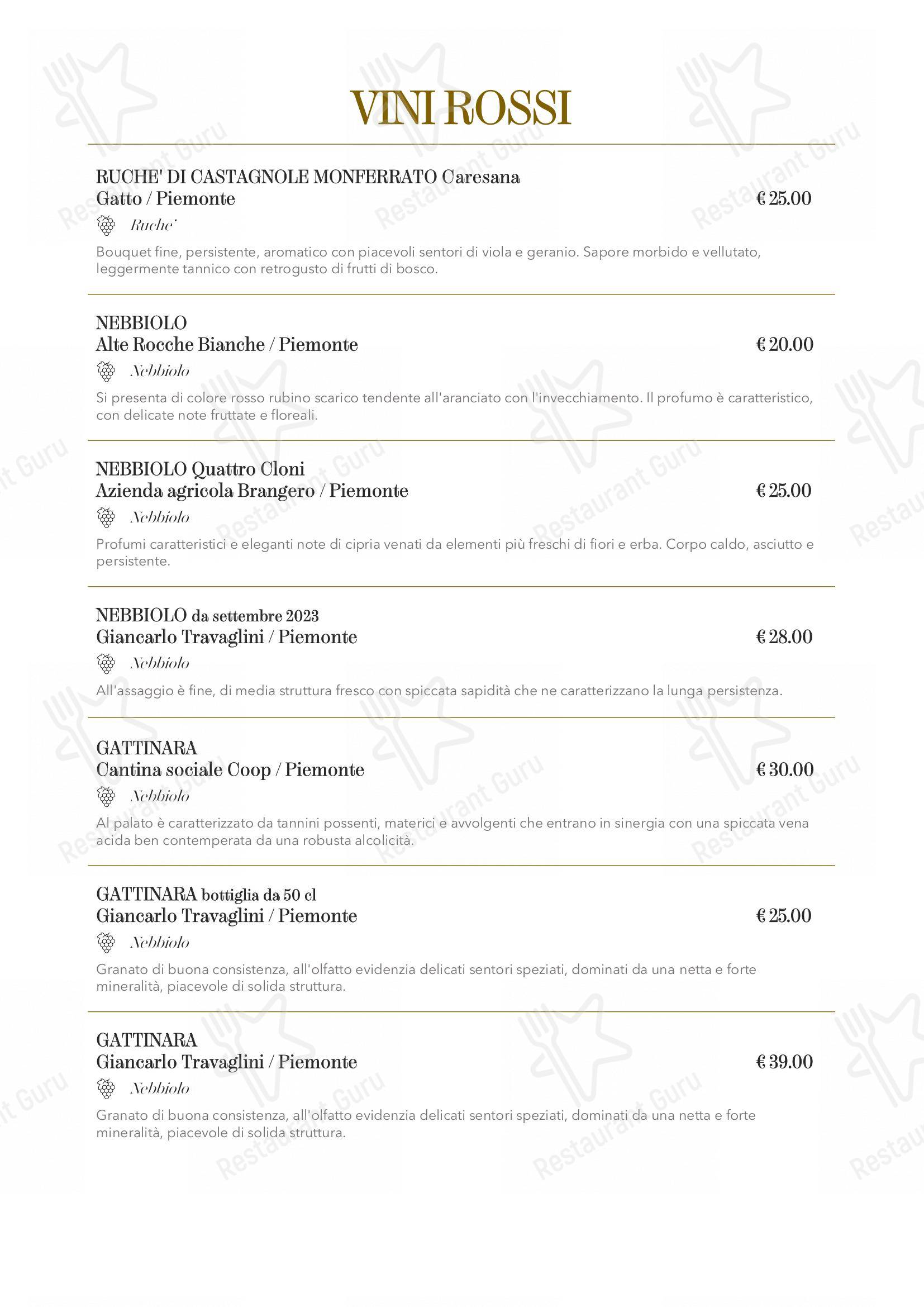 Menu per Trattoria La Rava e La Fava ristorante