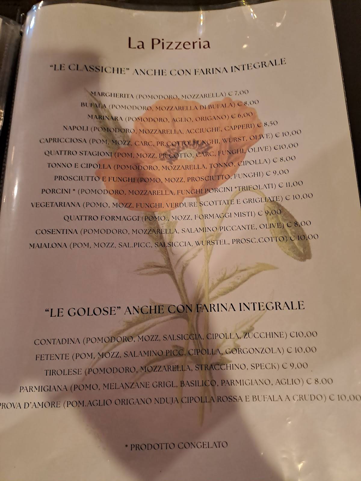 Menu di Ristorante di Travalle 