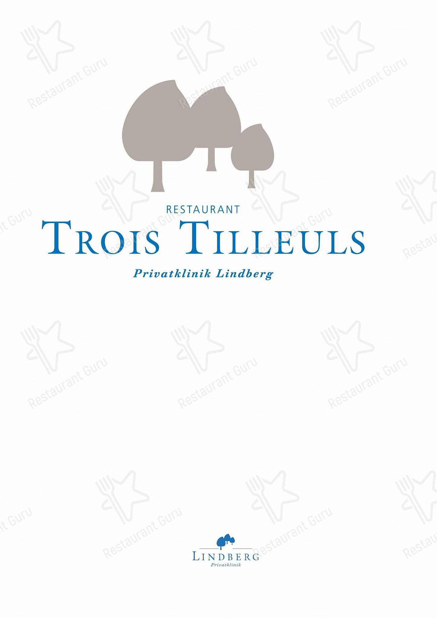 Menu di Trois Tilleuls - Menu