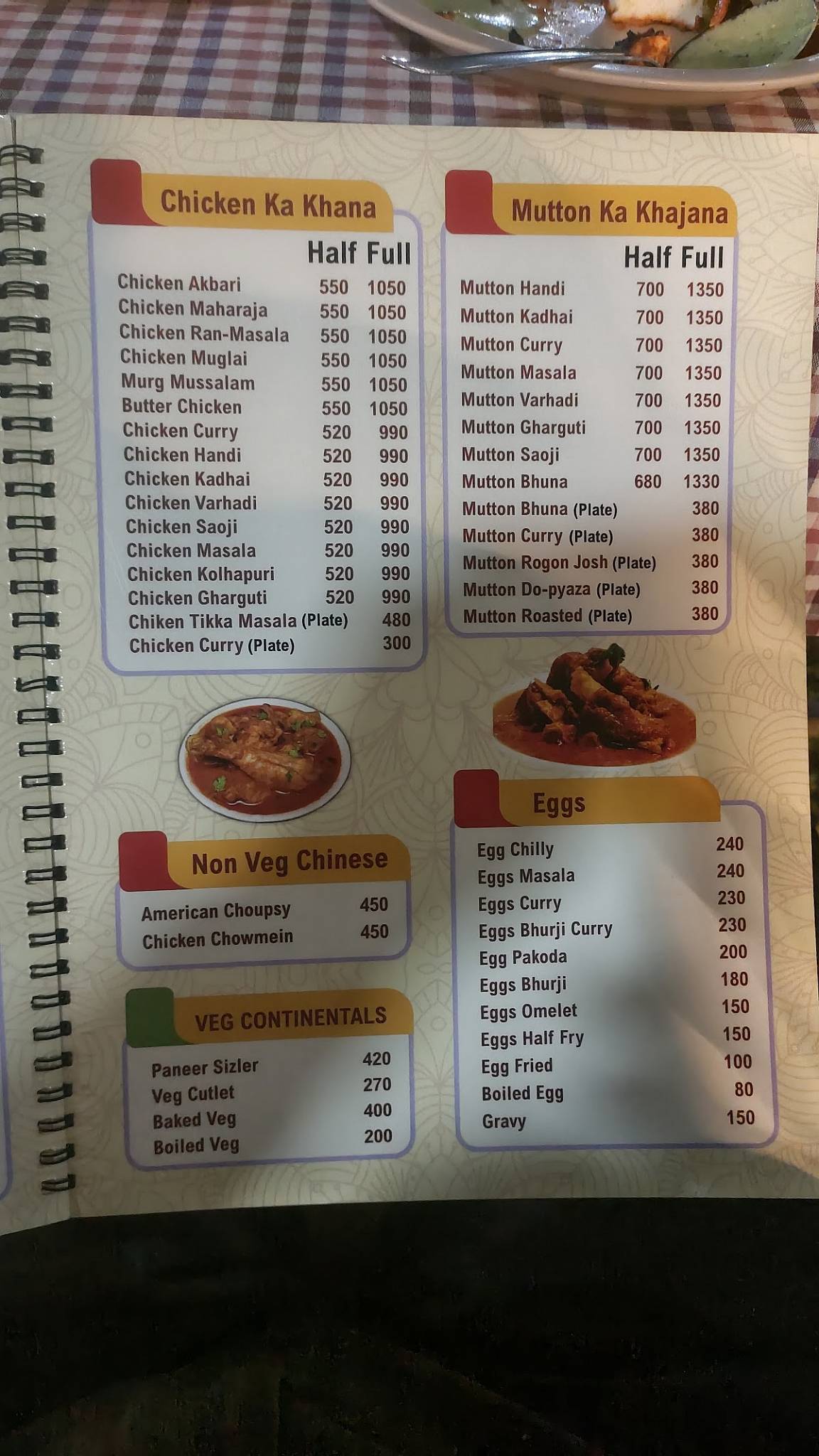 Trupti Garden and Restaurant menu