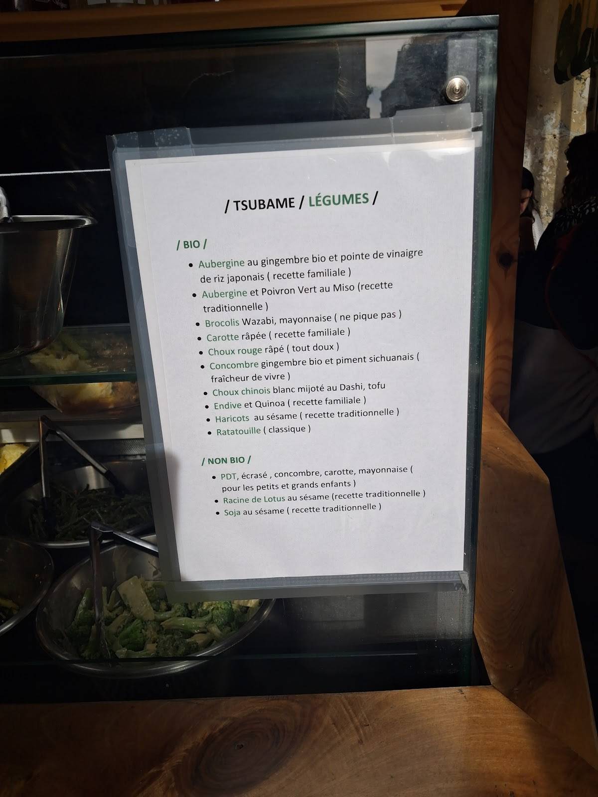 Menu de Tsubame