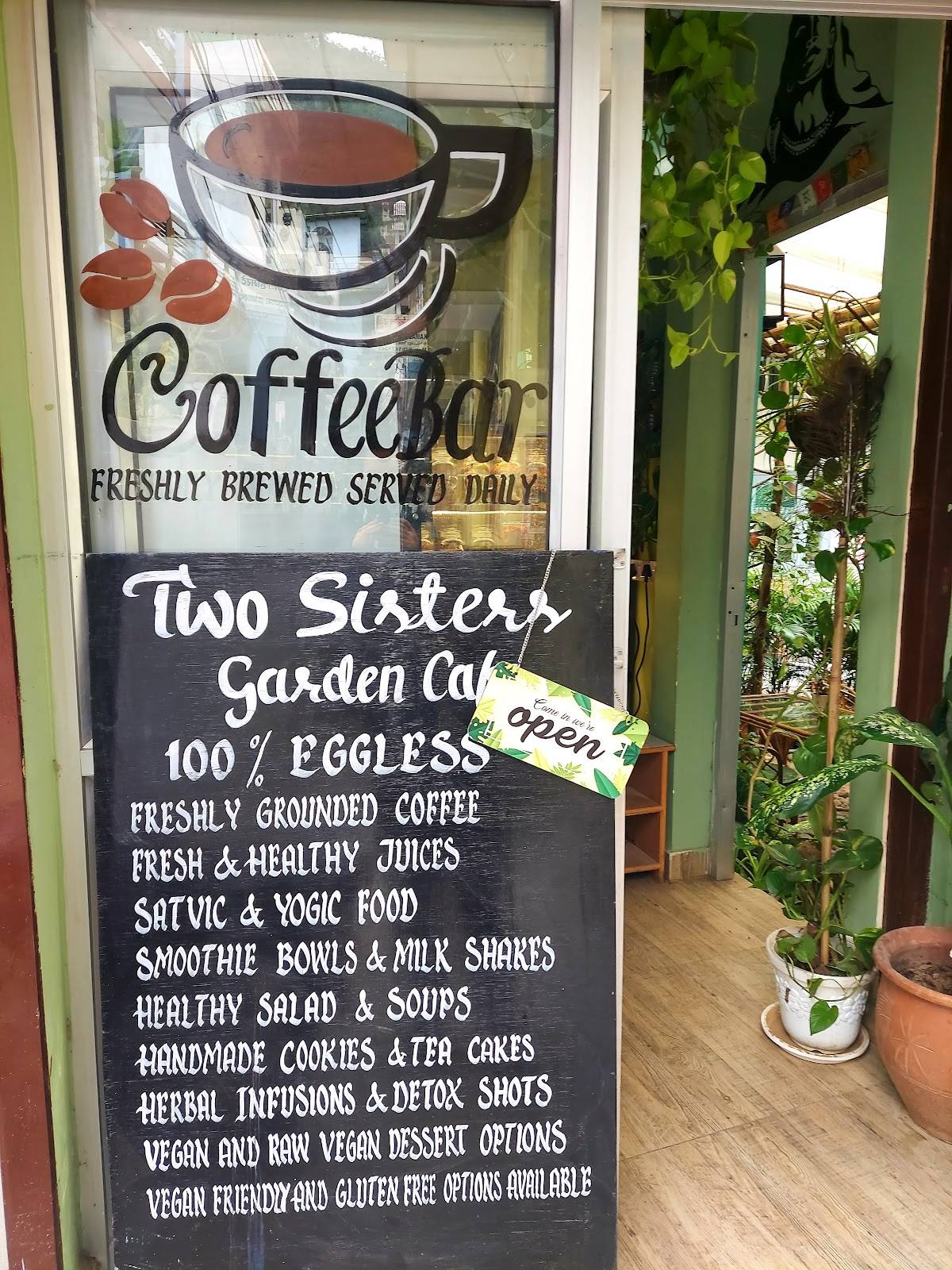 Two Sisters Garden Cafe menu