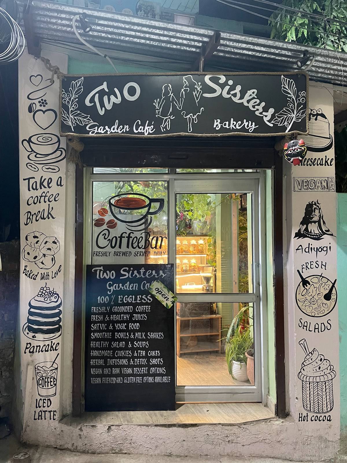 Two Sisters Garden Cafe menu