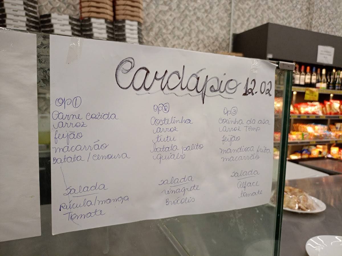 UAI Pão cardápio