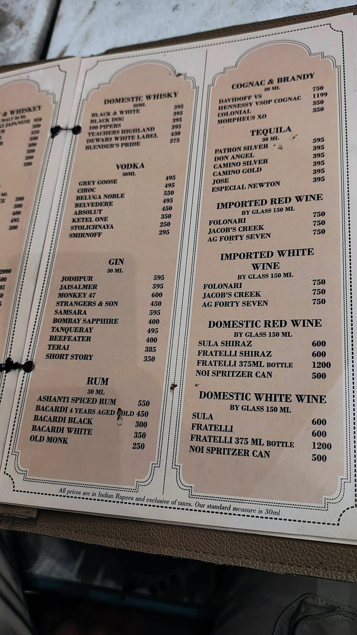 Raaj Bagh Restaurant by Fateh Collection menu