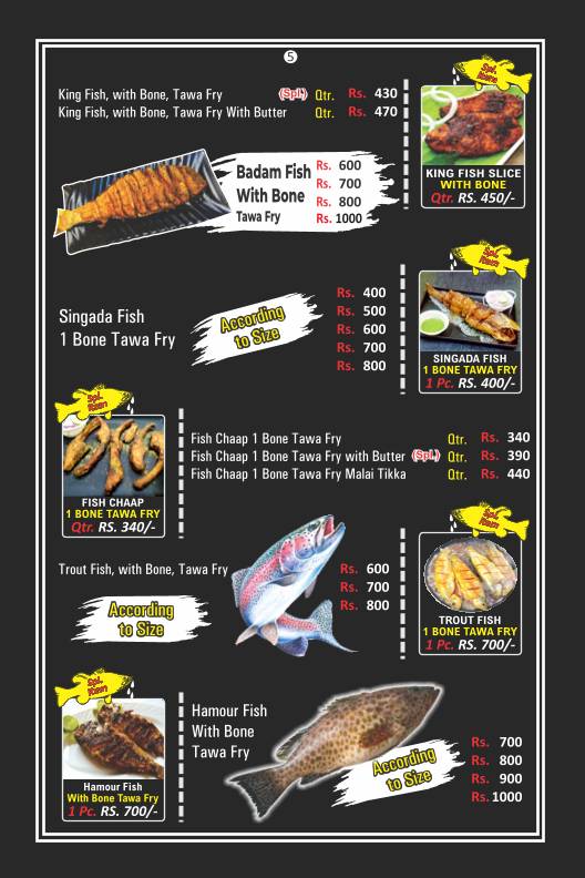 Yumm Fish Point menu