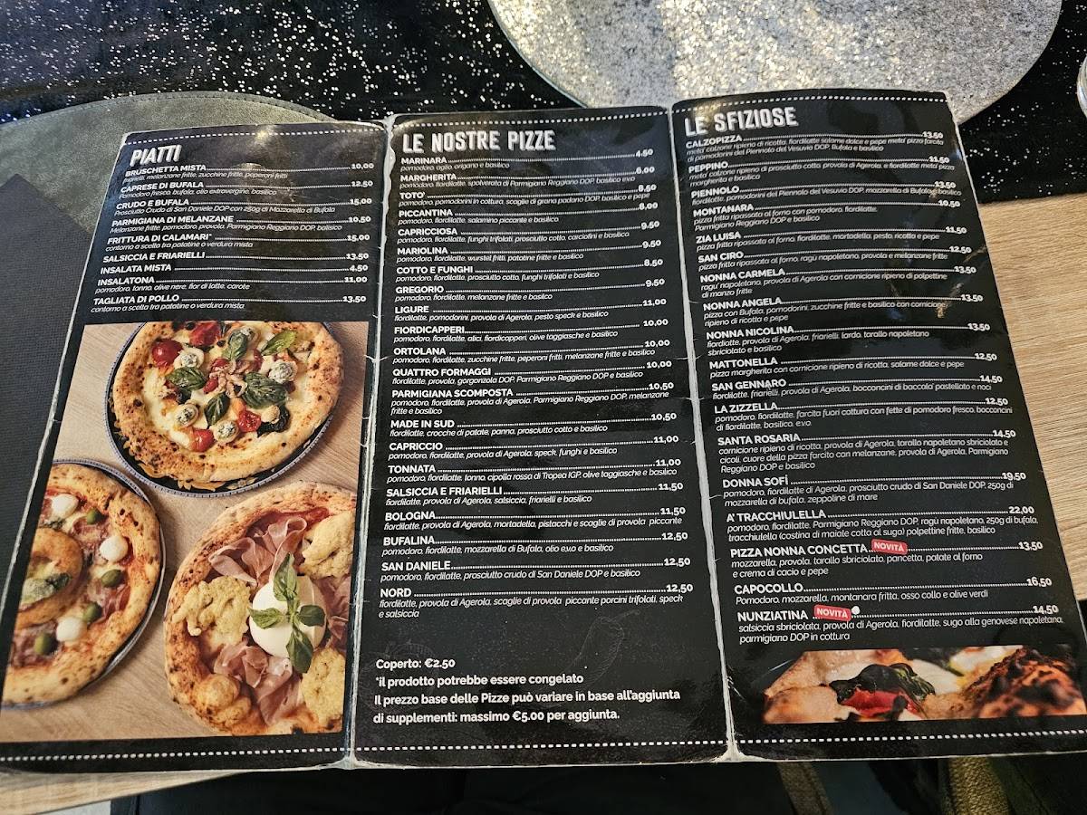 Menu di Pizzeria Da Mario Udine 