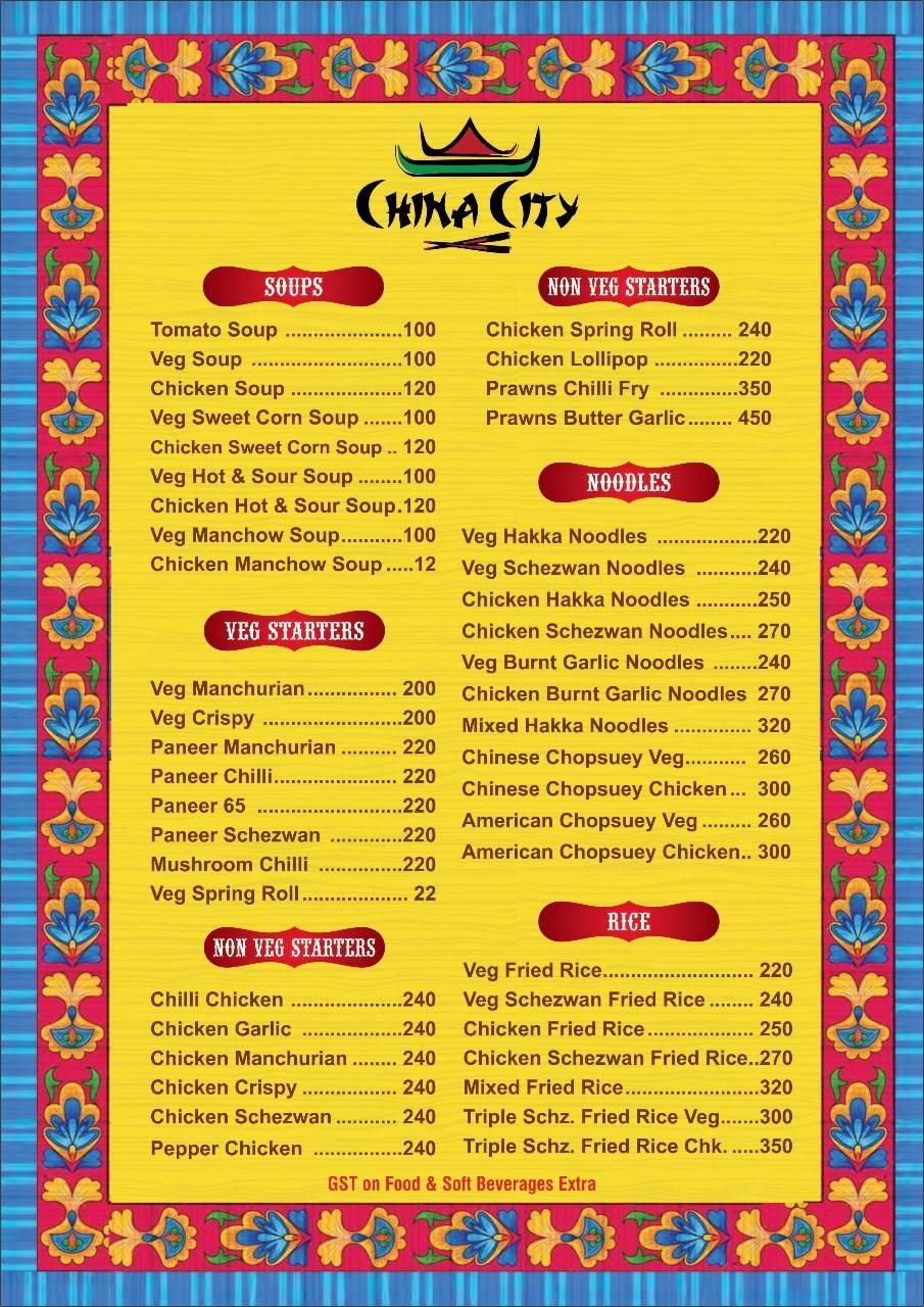 Urban Turban menu
