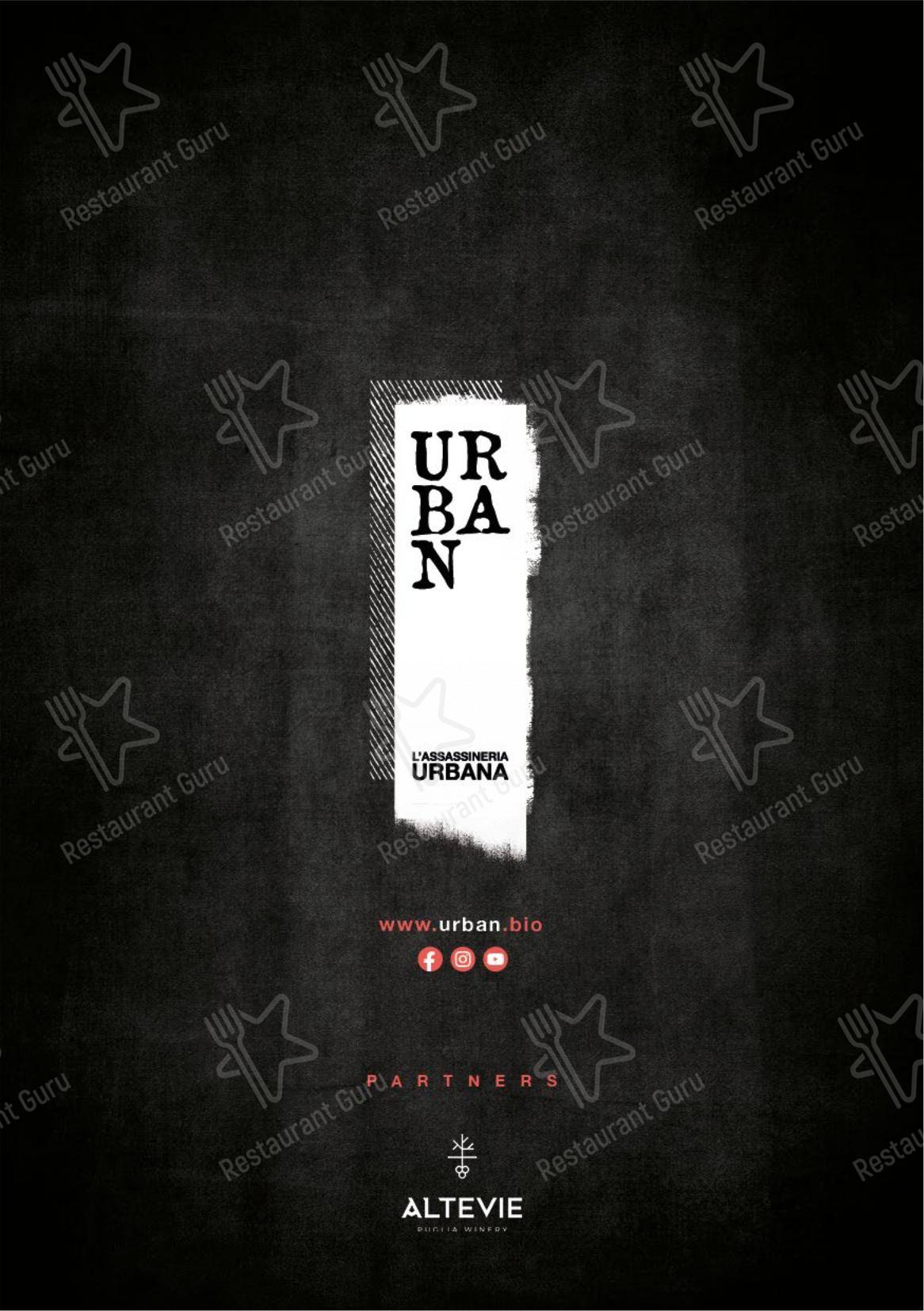 Menu di Urban - L'Assassineria Urbana - Menu bar
