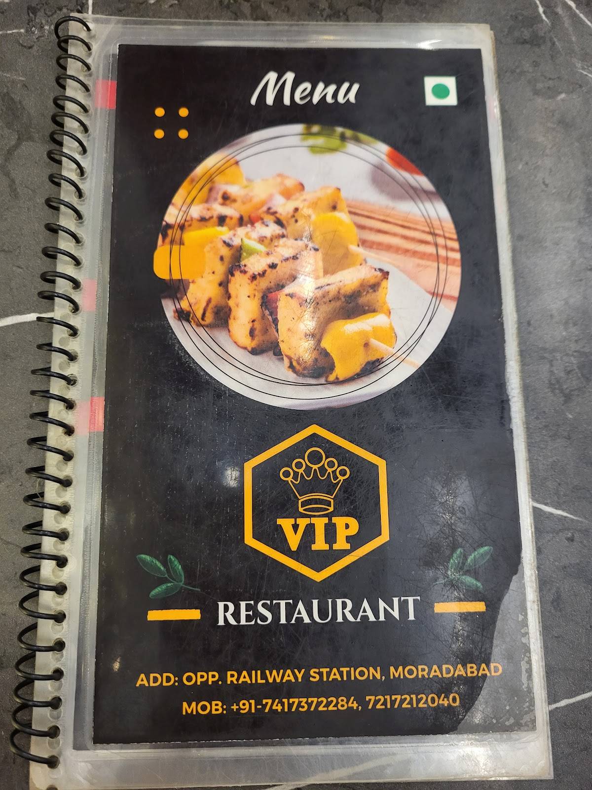 VIP Restaurant menu