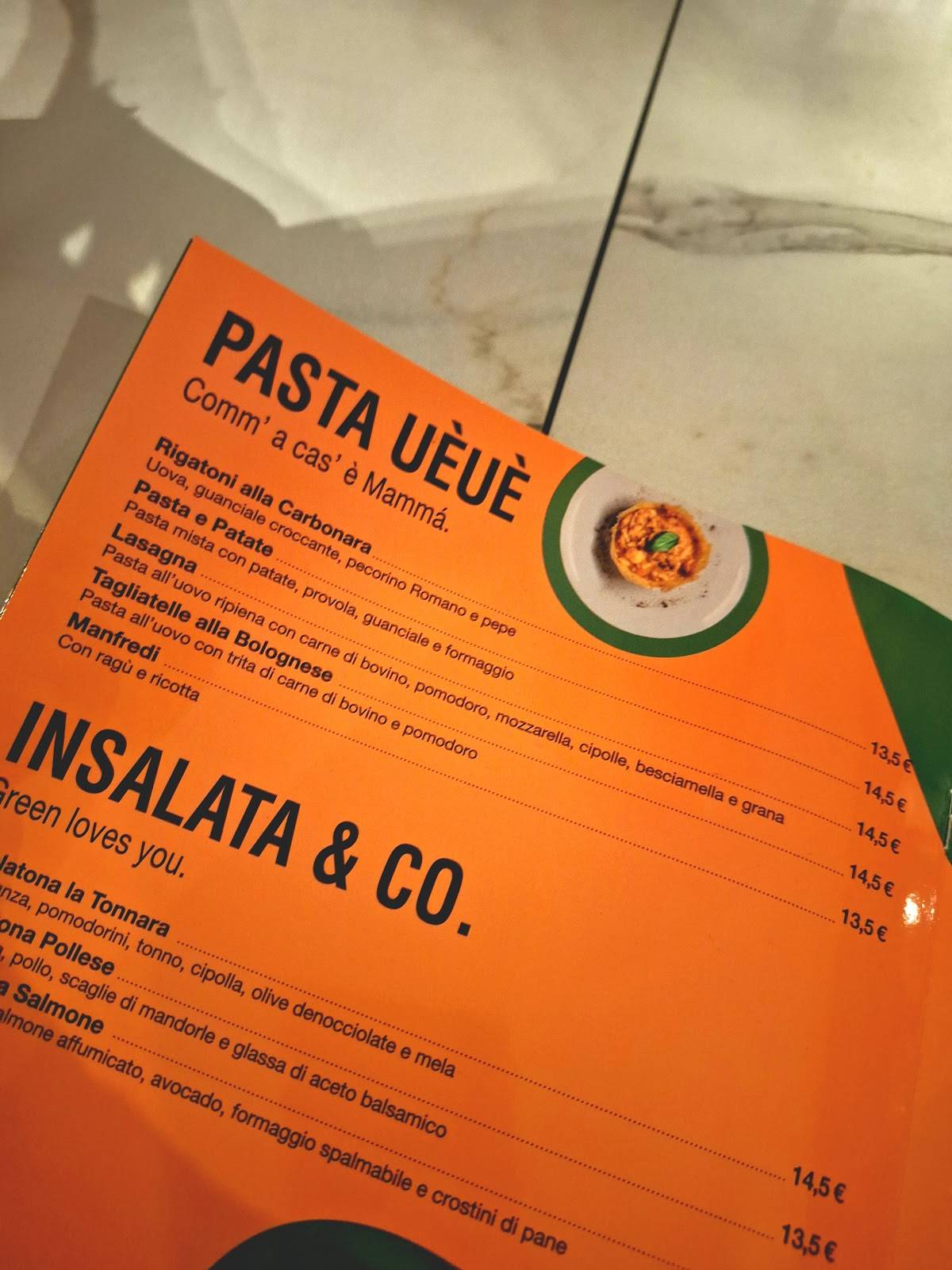 Menu di Vasinikò 