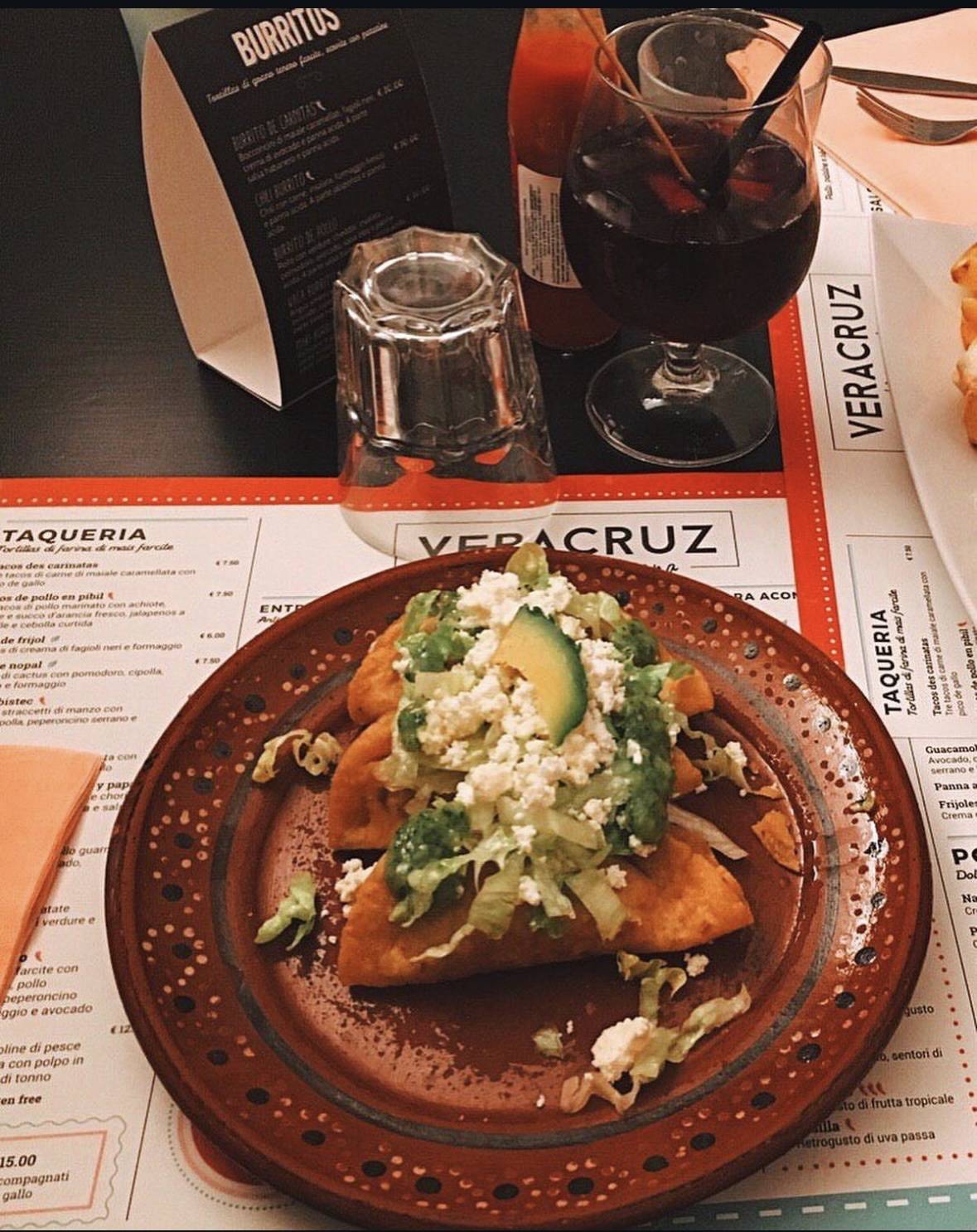 Menu di Ristorante Veracruz 