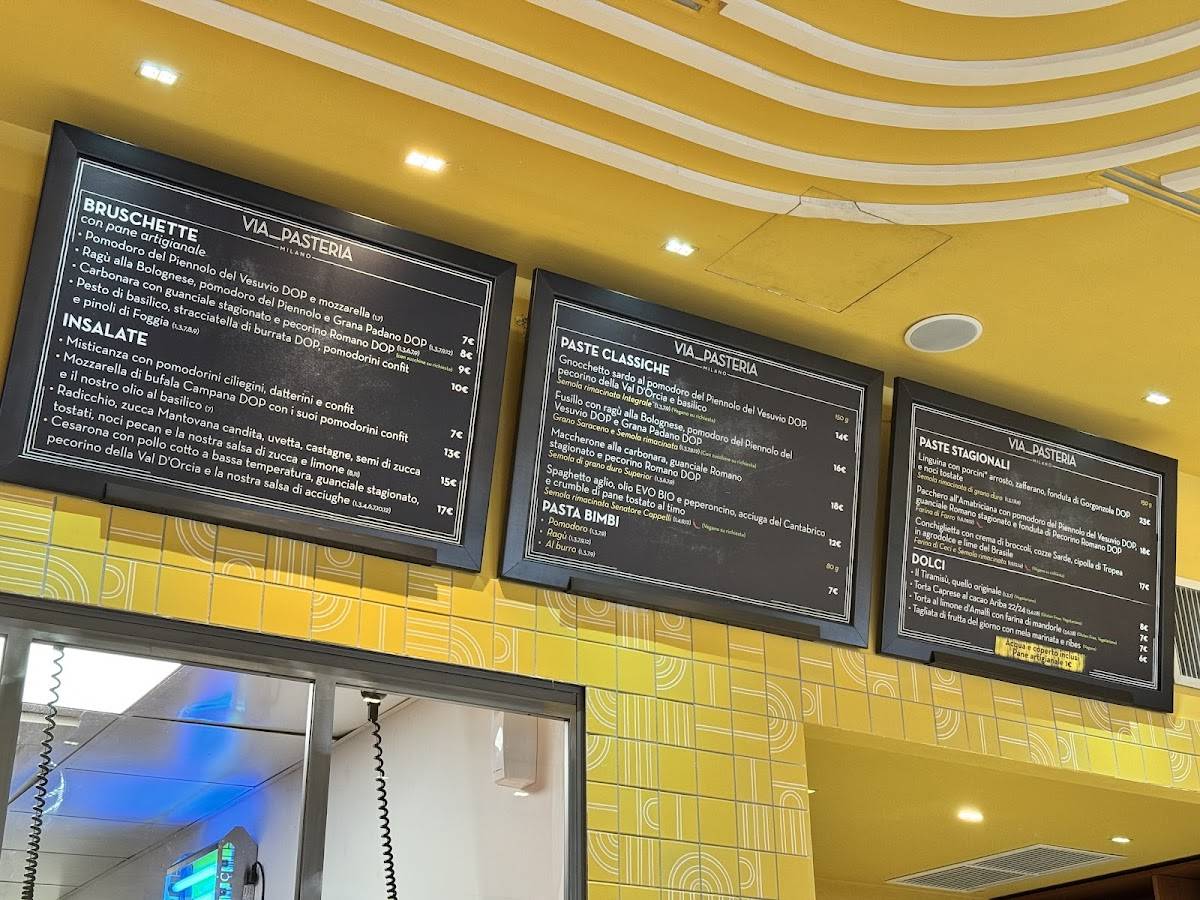 Menu di Via Pasteria 