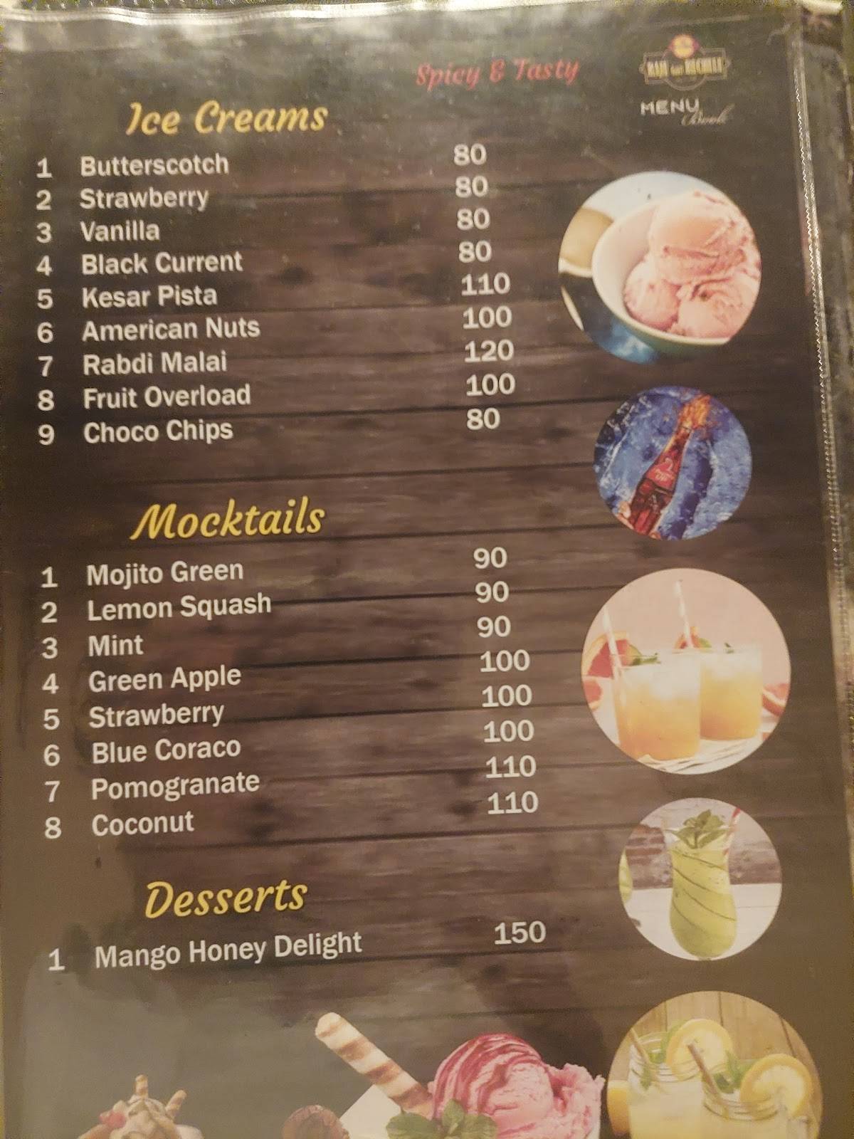 Vijayawada's Raju Gari Ruchulu menu