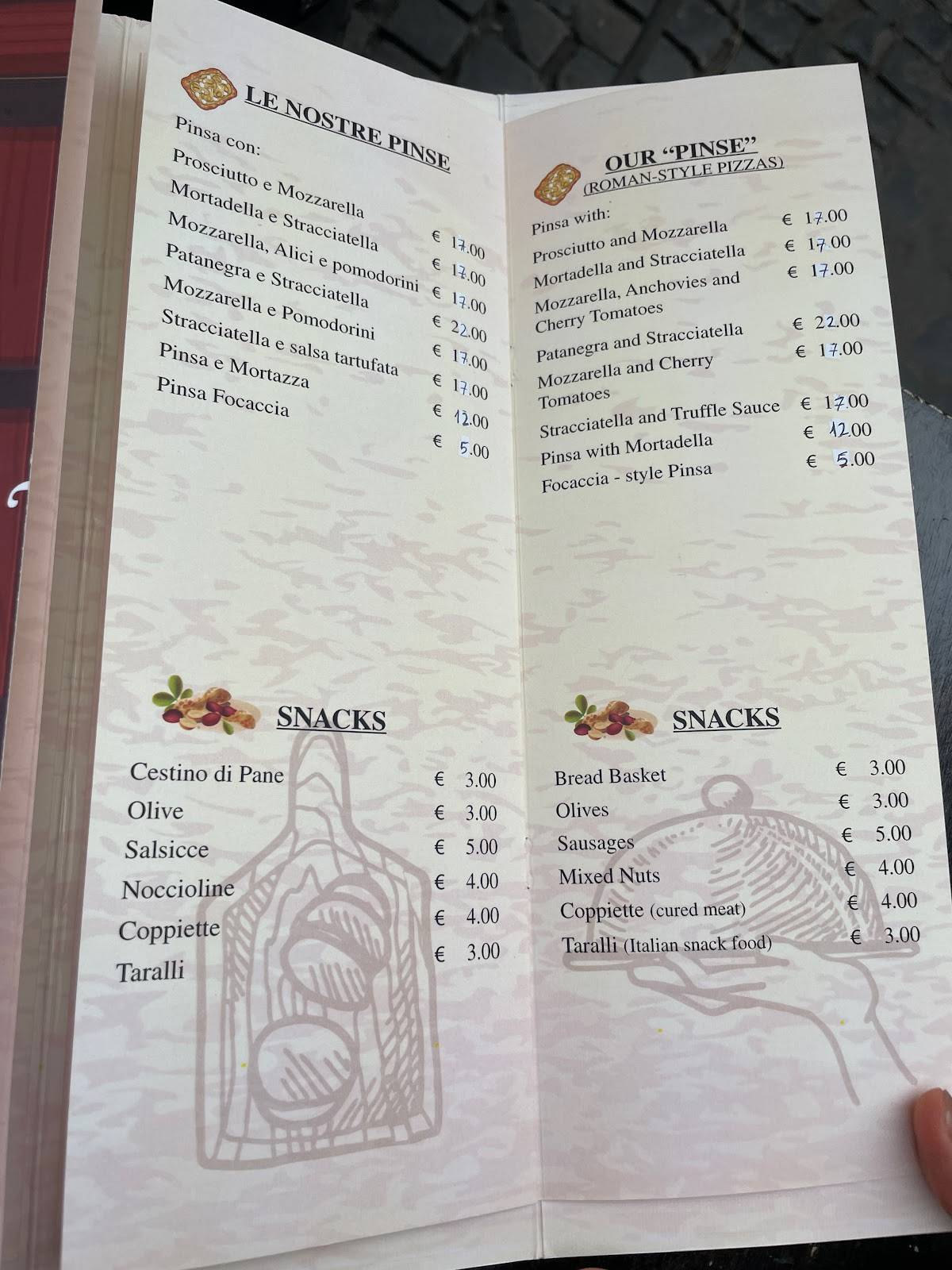 Menu di Vinoteca 900 
