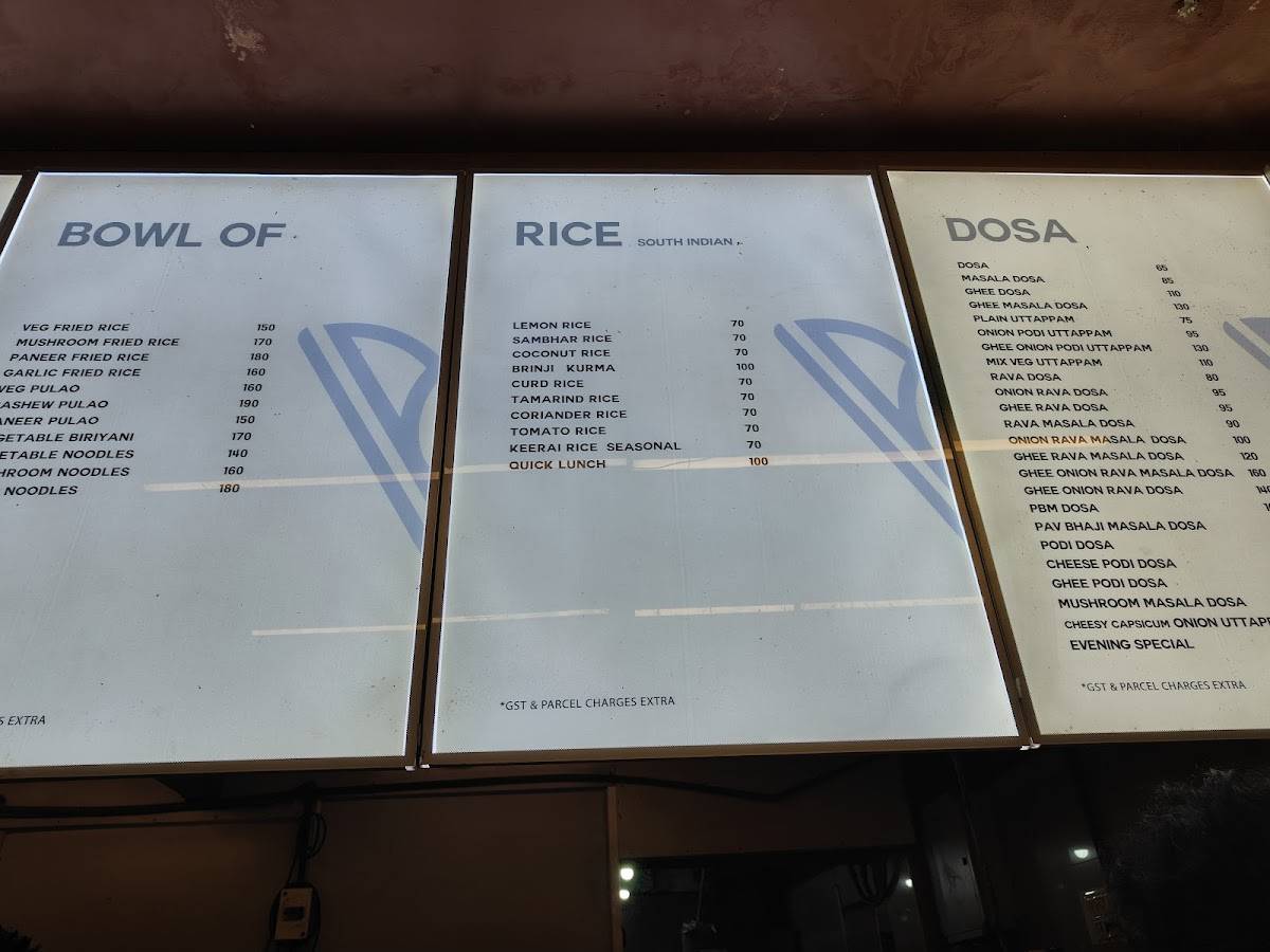 Vishranthi Veg Restaurant menu