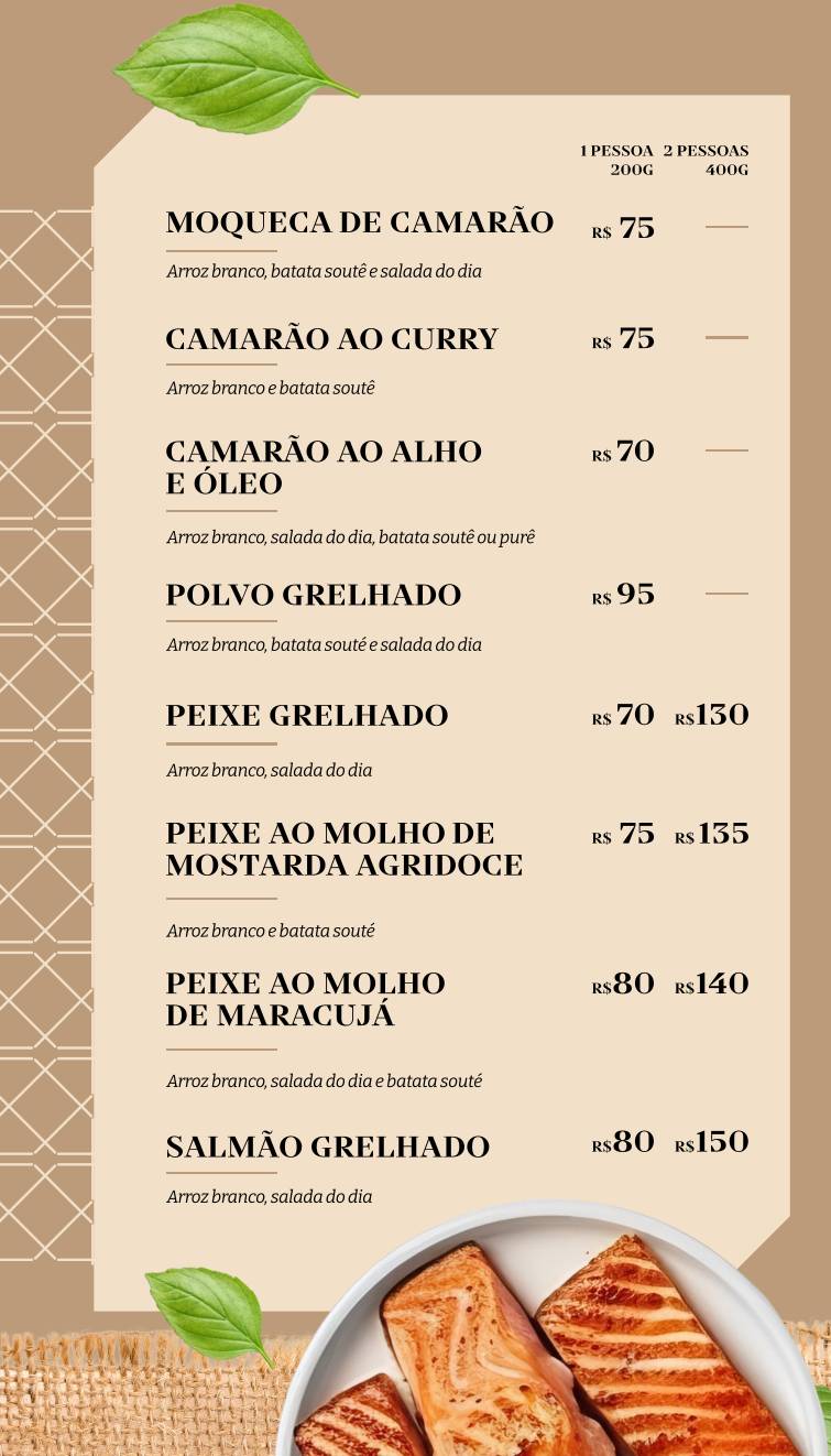 Vitório's Lounge cardápio