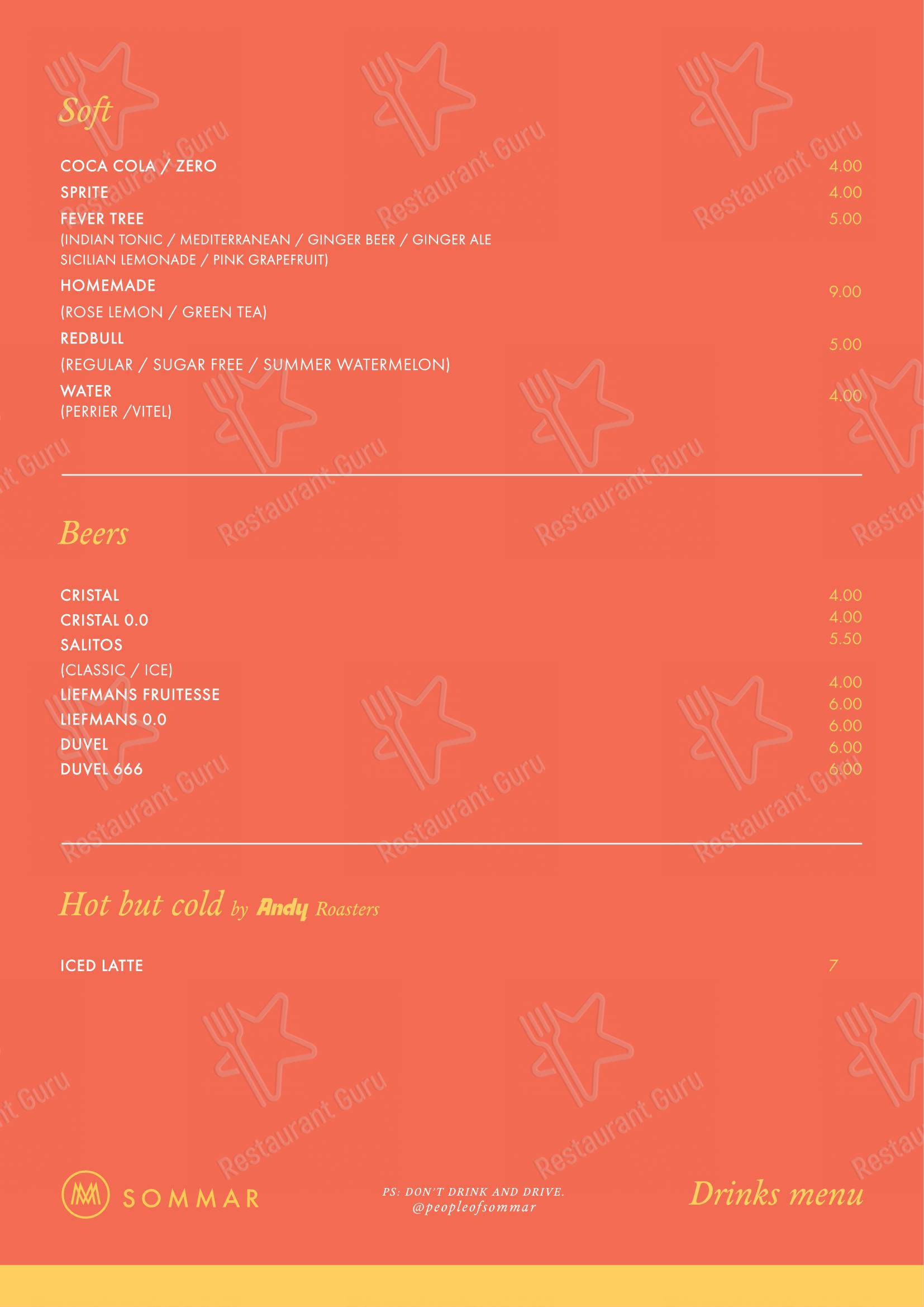 Restaurant WINTAR dans Anvers - Menu