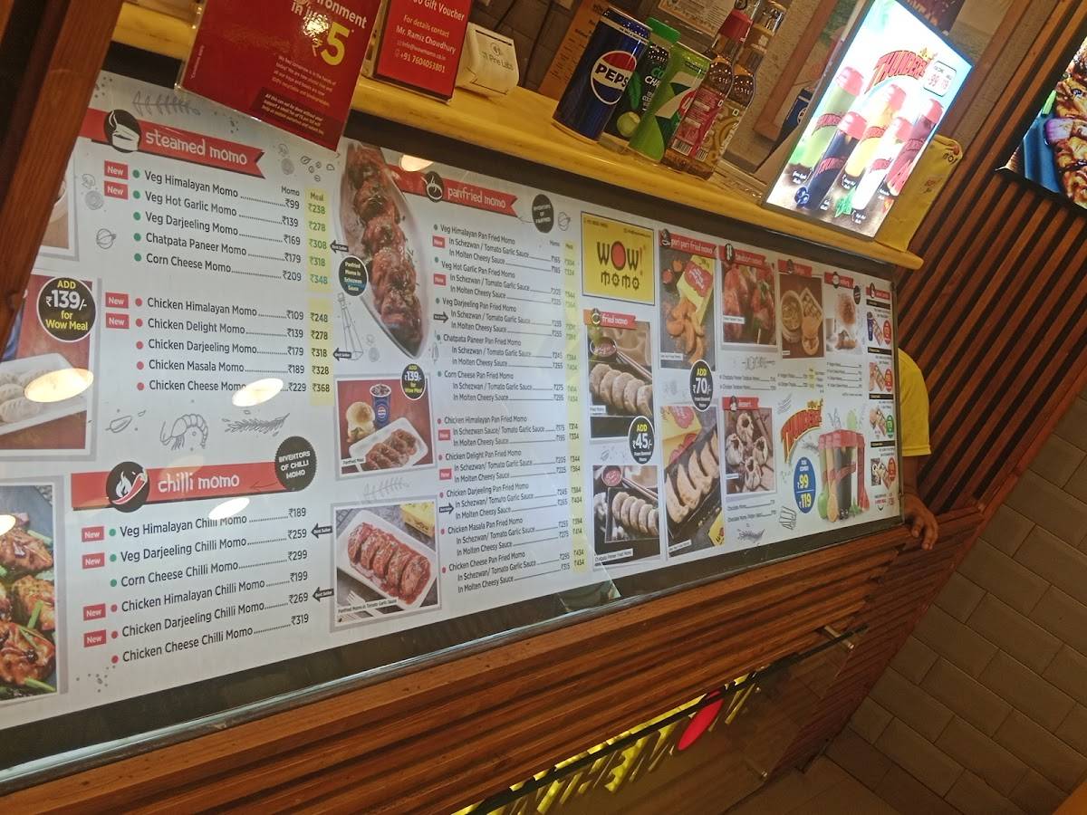 WOW MOMO menu