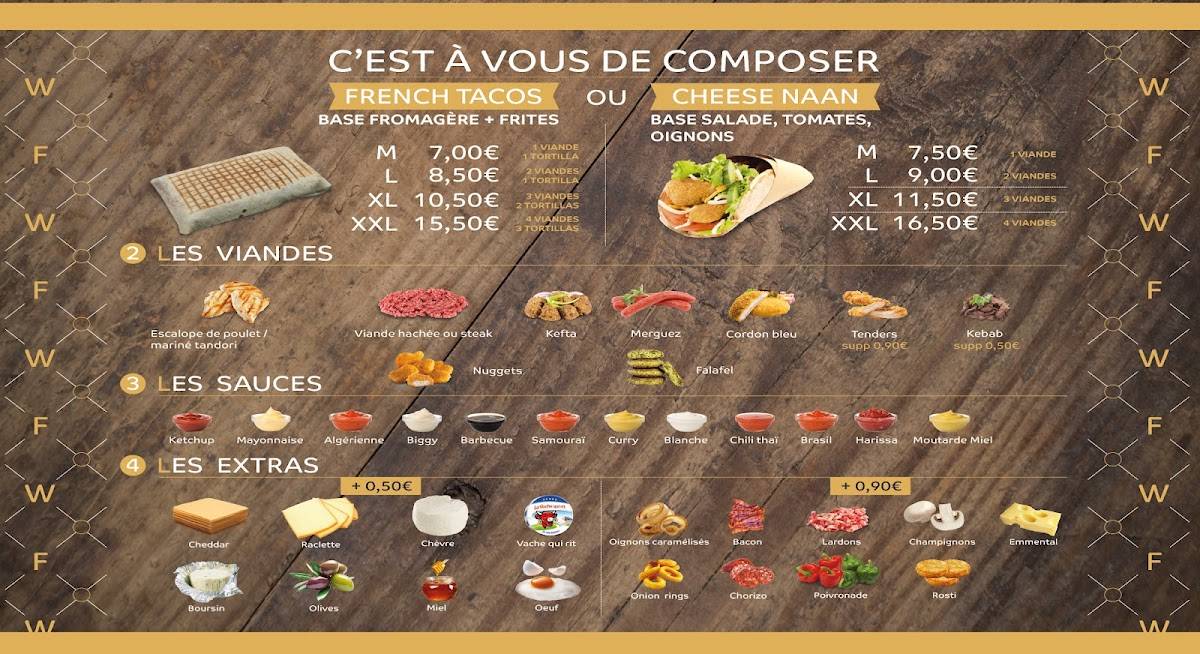 Menu de Wafer Food