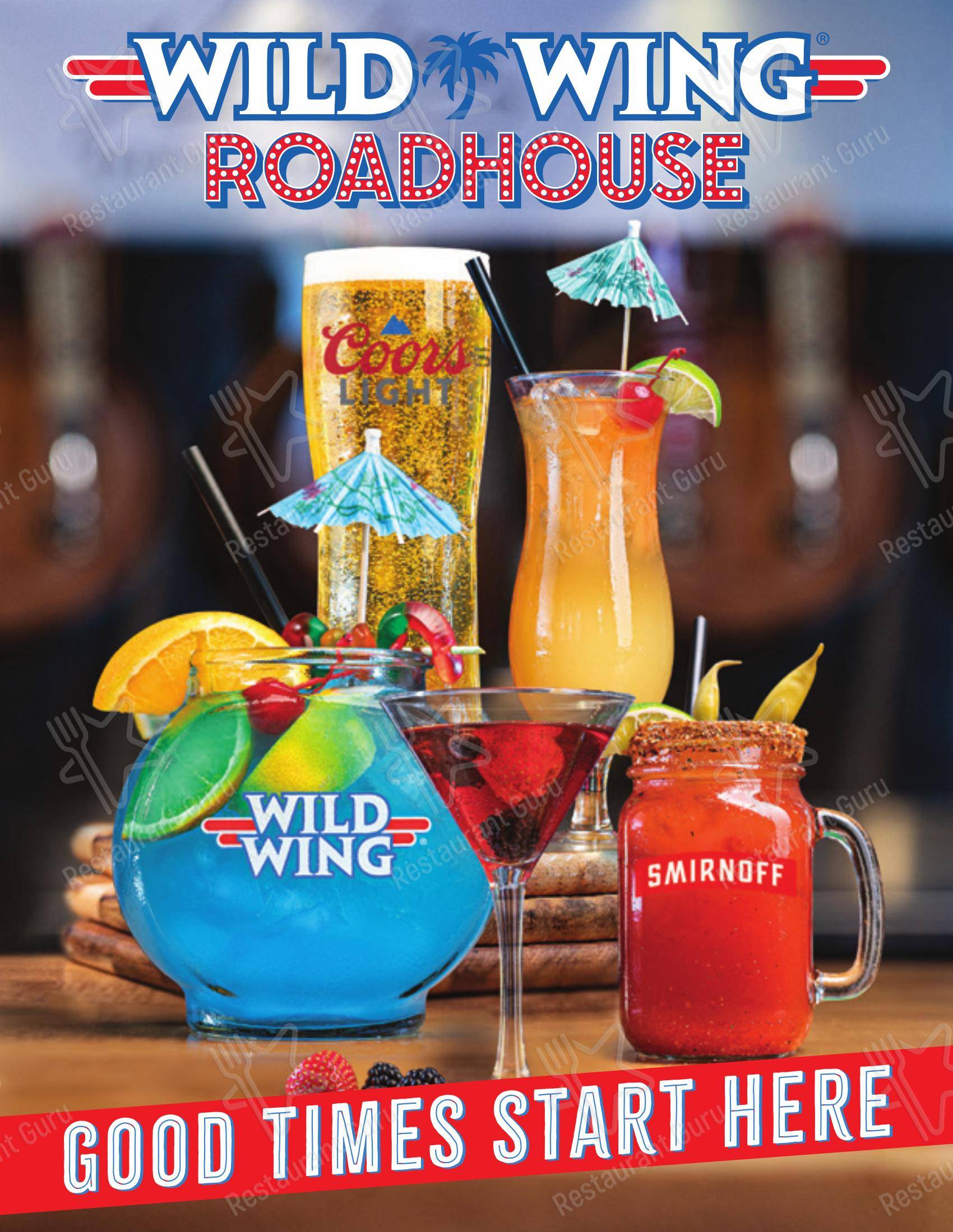 Menu at Wild Wing Roadhouse pub & bar, Chatham-Kent