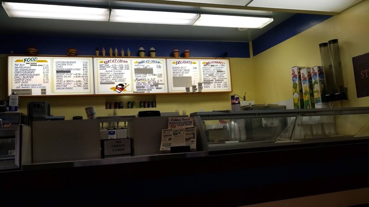 Menu at Dairy Delight fast food, Winnipeg, 467 St Anne's Rd